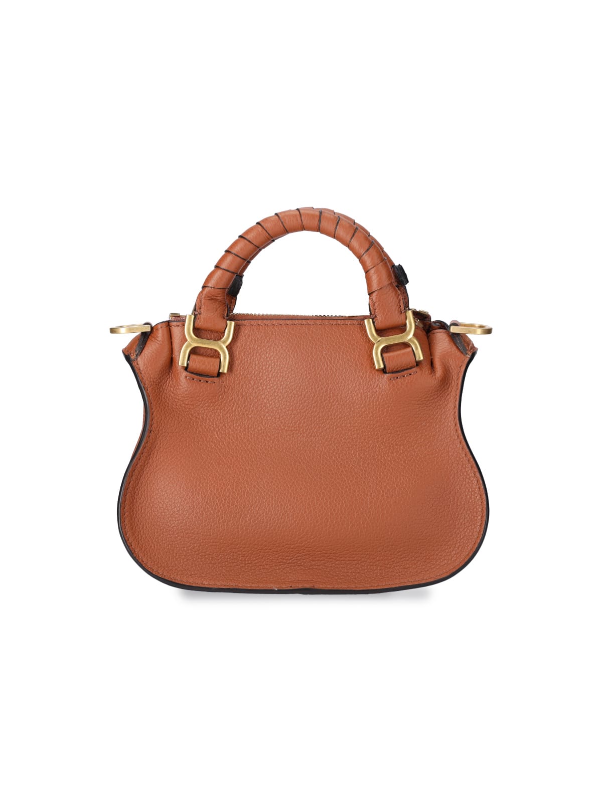 Shop Chloé Marcie Mini Bag In Brown