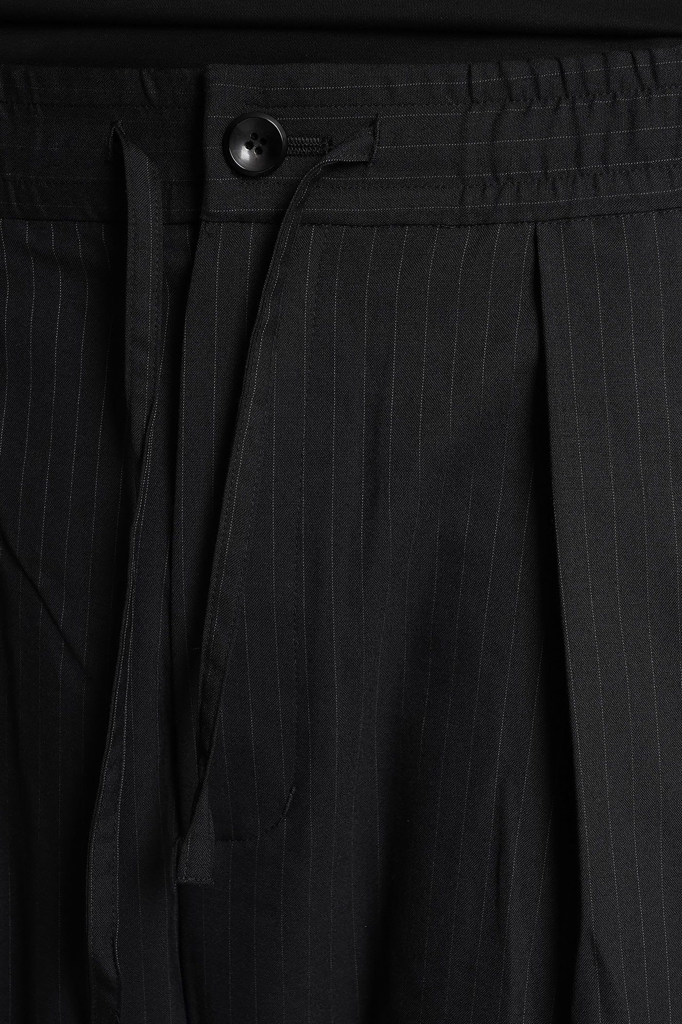 Attachment Pants In Black Polyester In Black