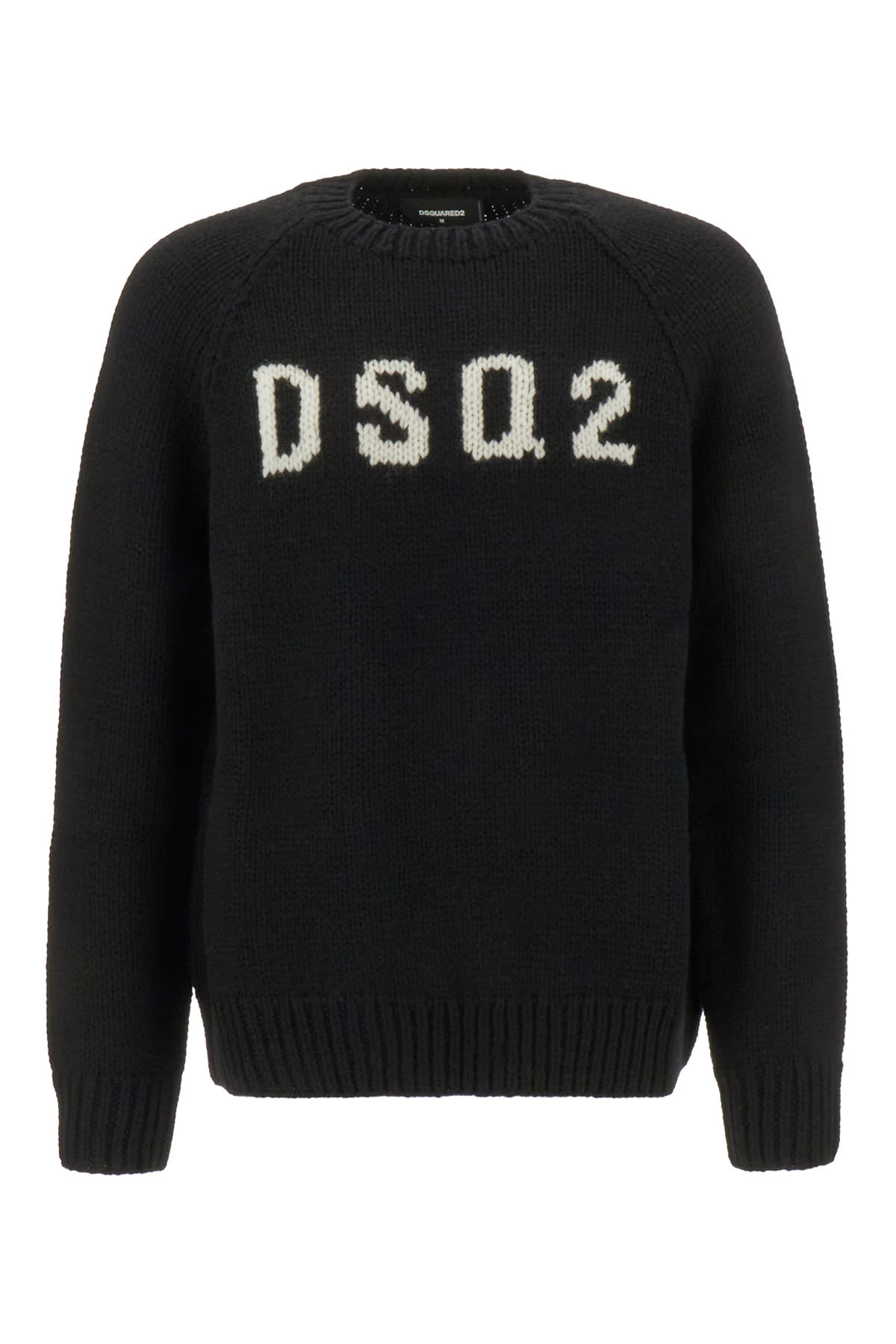 Shop Dsquared2 Black Wool Sweater In 962