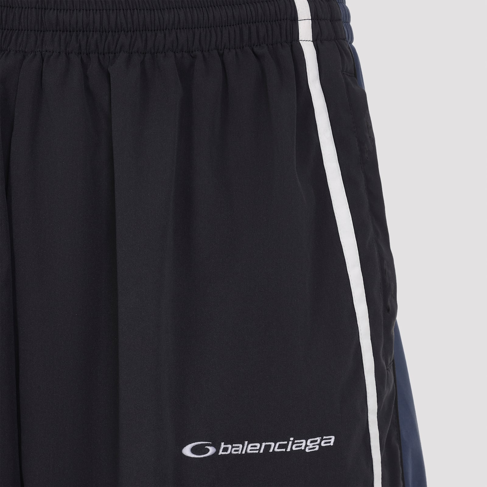 Balenciaga Sporty Trousers Featuring Side Stripes In Blue