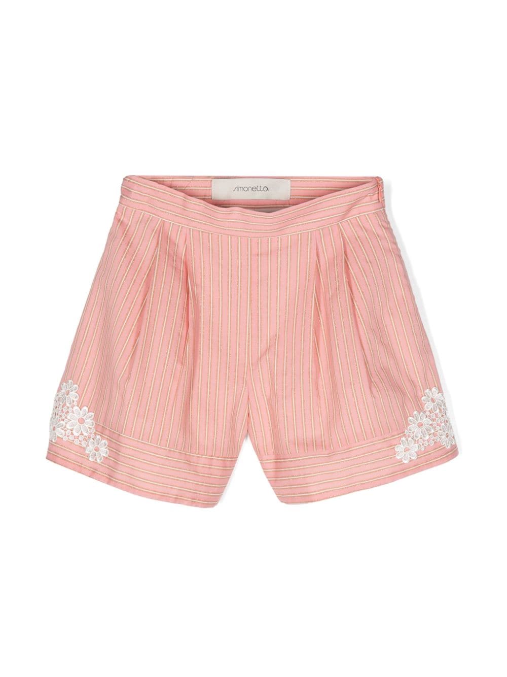 Shop Simonetta Shorts A Righe In Pink