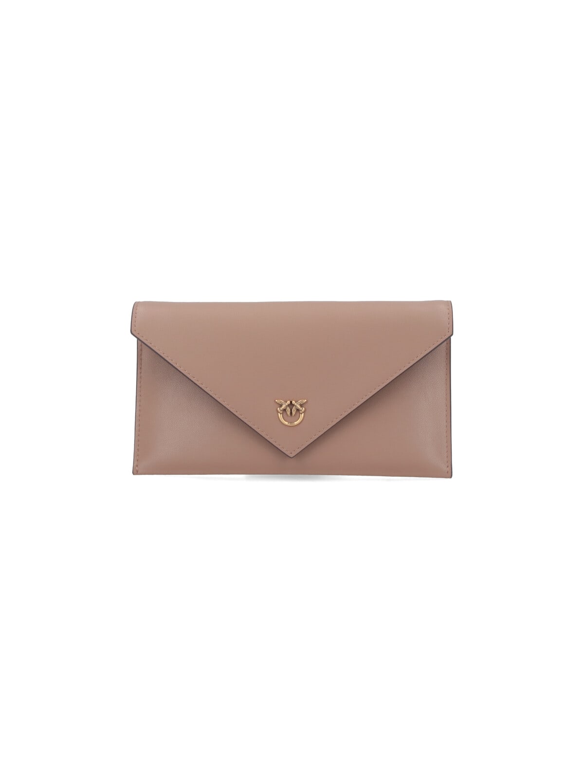 Pinko Chain Strap Envelope Shape Gold-tone Hardware Clutch In Pink