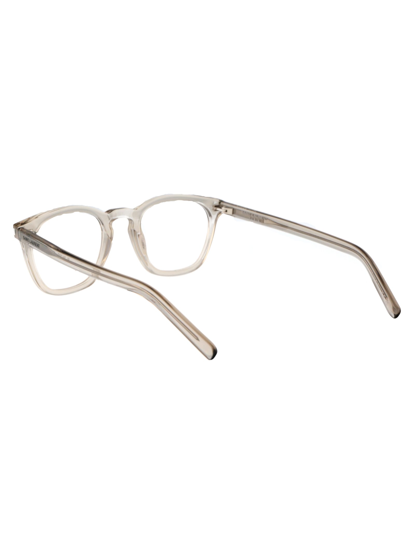 Shop Saint Laurent Sl 28 Opt Glasses In 005 Beige Beige Transparent