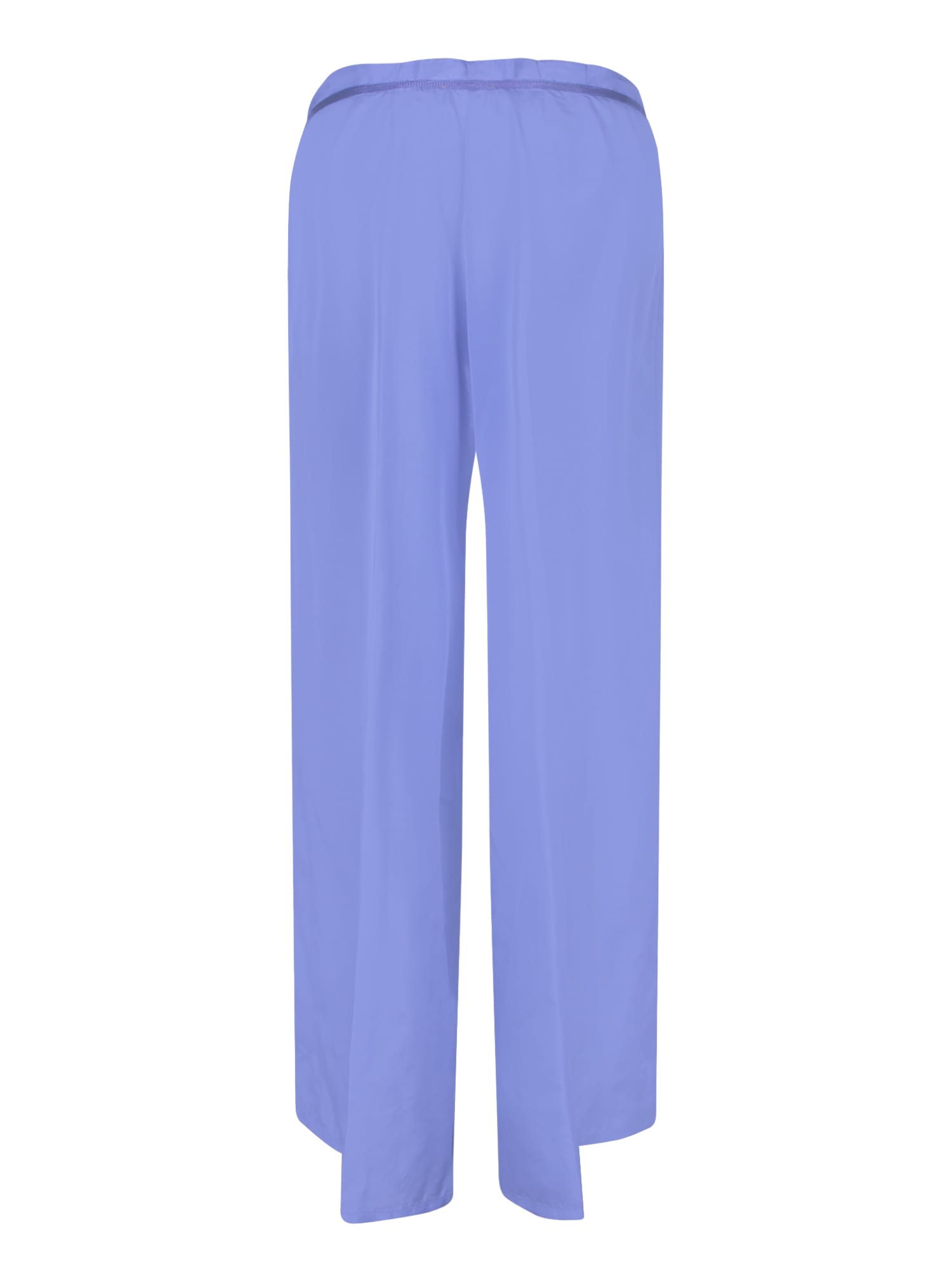 Shop Forte Forte Habotai Lilac Trousers In Purple