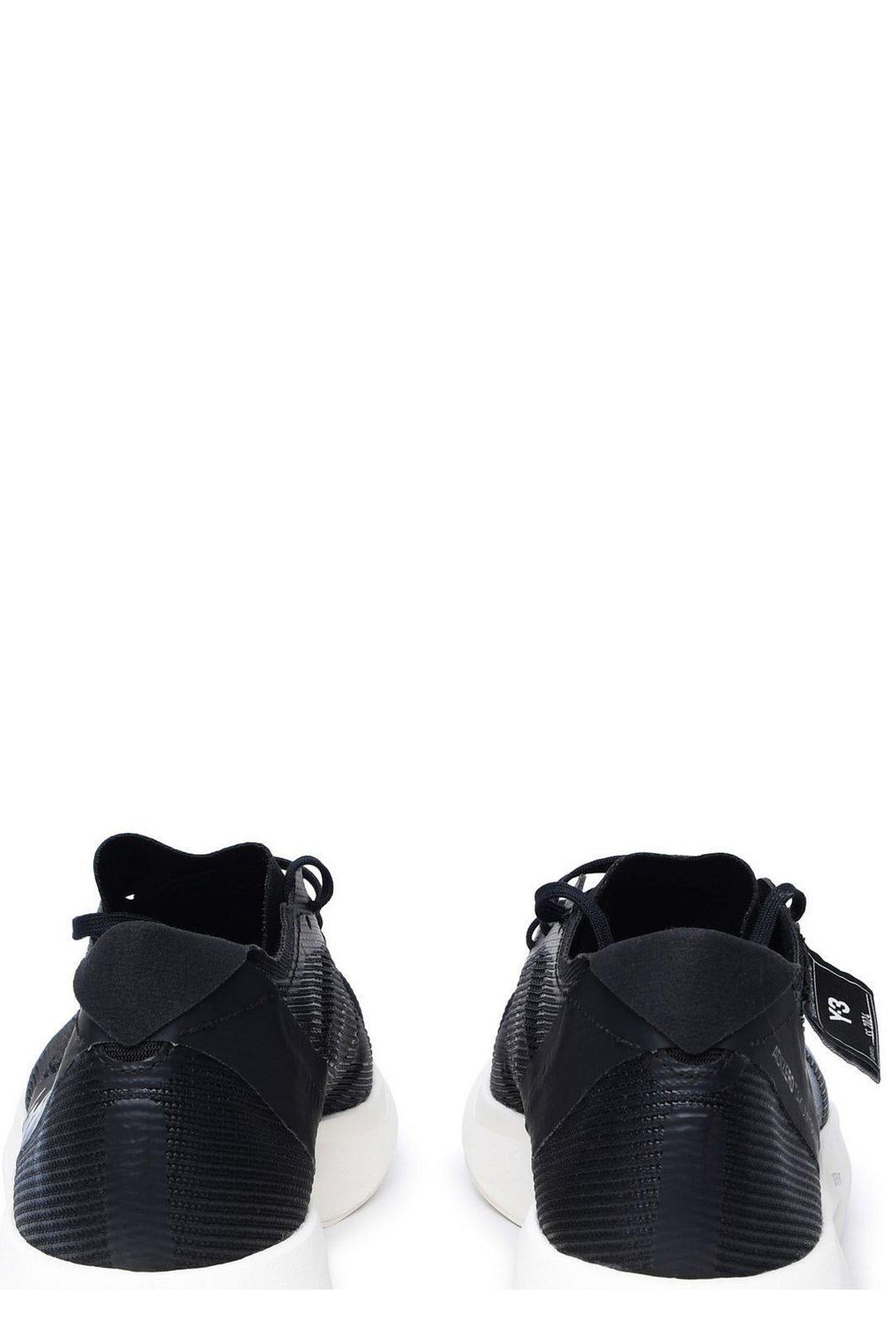 Shop Y-3 X Adidas Takumi Sen 10 Lace-up Sneakers In Black