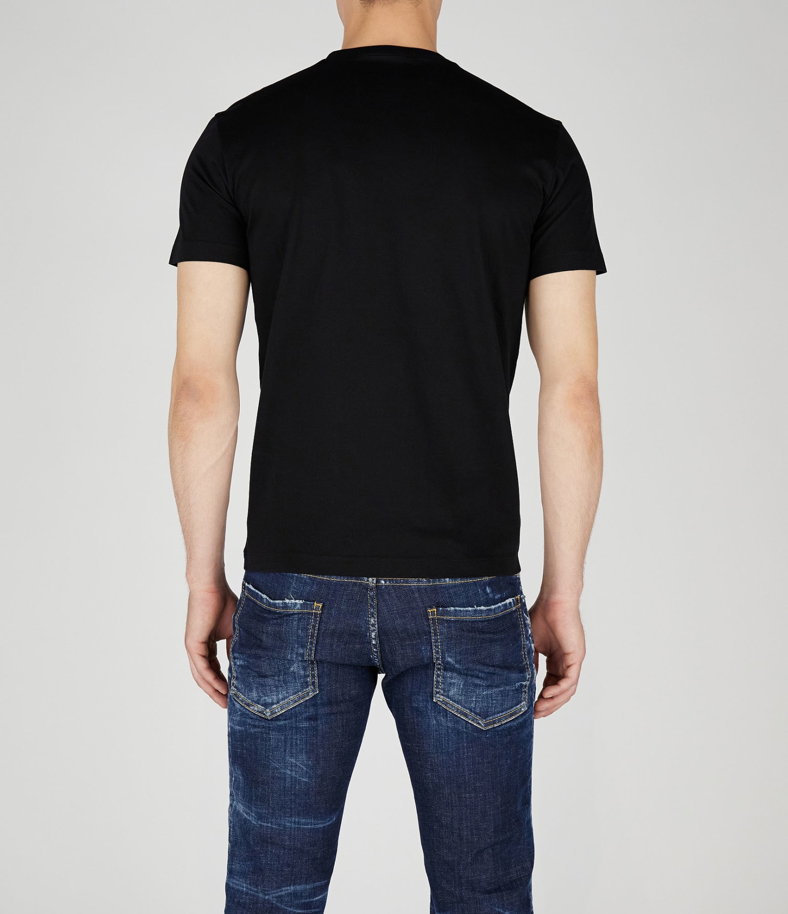 Shop Dsquared2 T-shirts In Black-silver