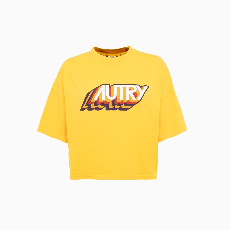 Autry Aerobic T-shirt In Yellow