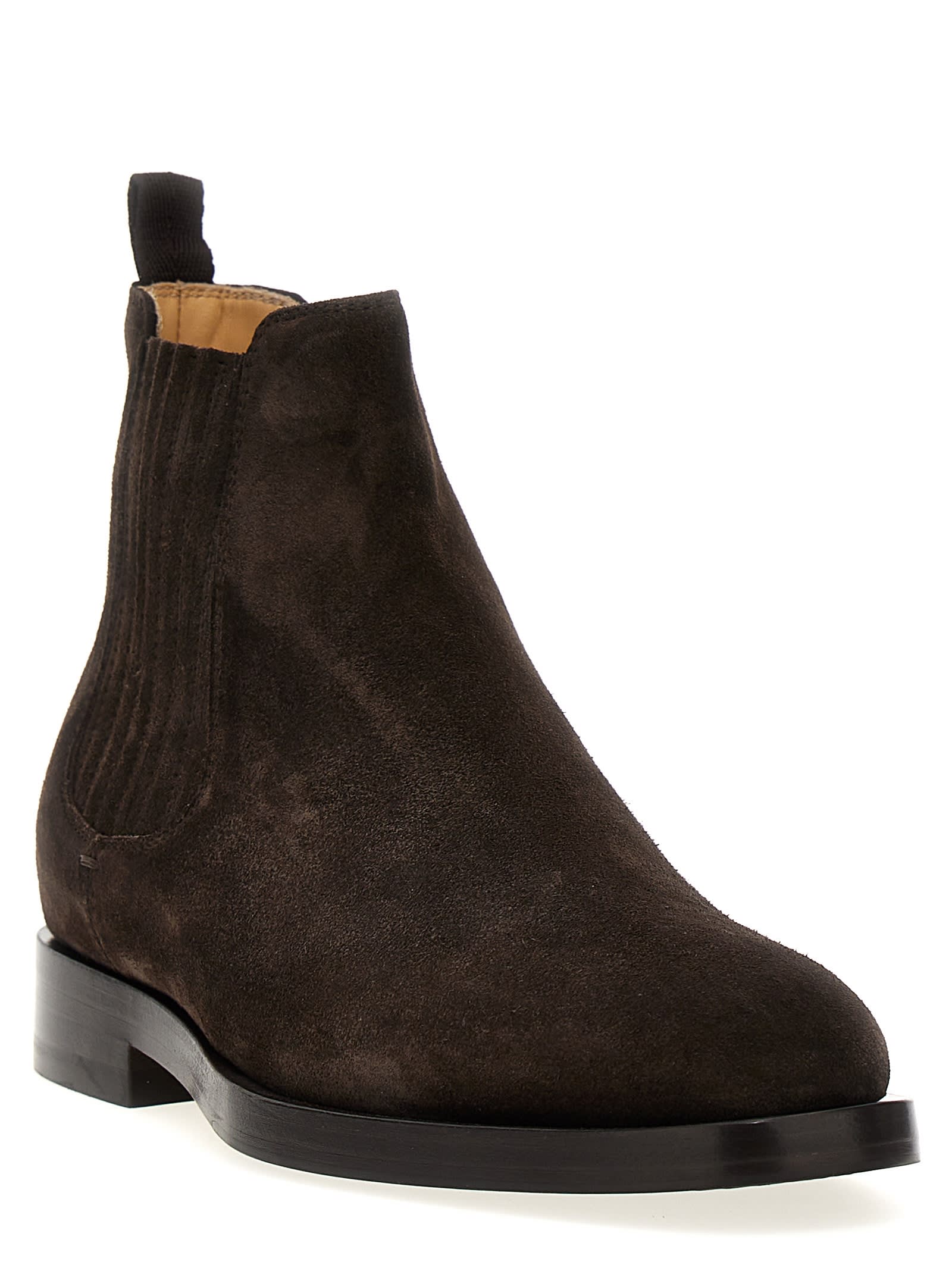 BRUNELLO CUCINELLI SUEDE ANKLE BOOTS 