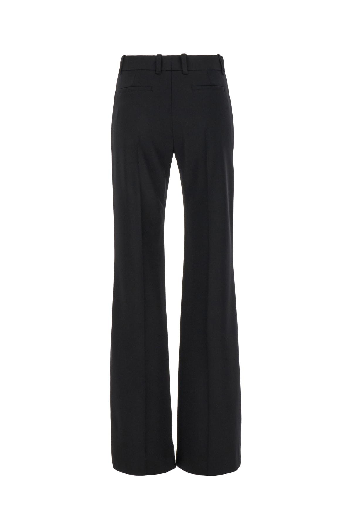 Shop Chloé Black Stretch Wool Pant In 001