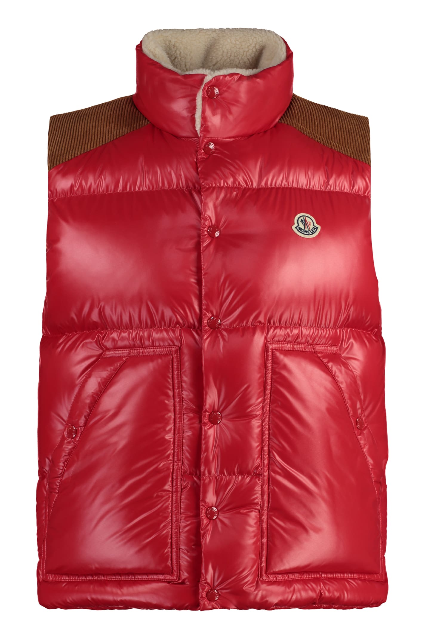Shop Moncler Ardeche Bodywarmer Jacket In Red