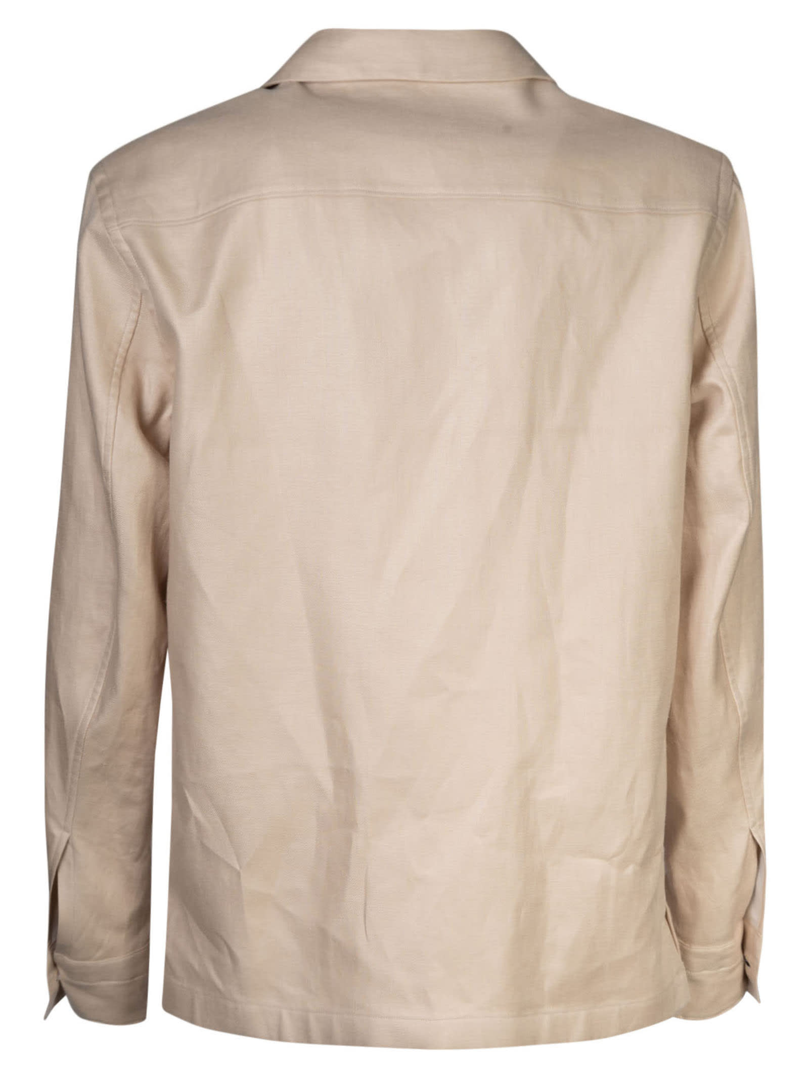 Shop Zegna Cargo Buttoned Shirt