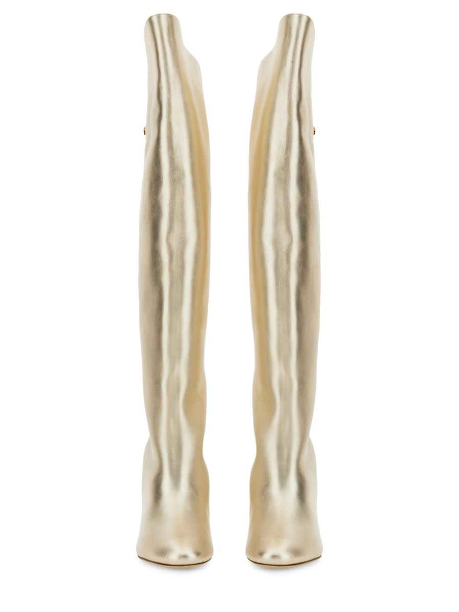 Shop Maison Skorpios Adriana Boot In Beige