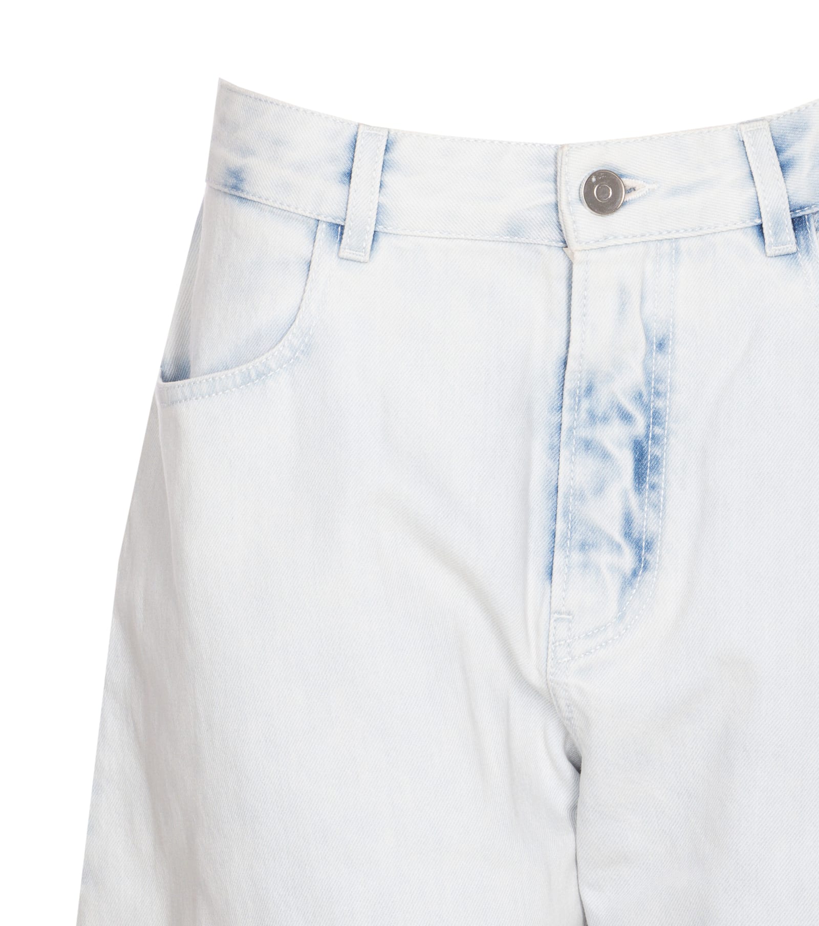 Alaïa Round Jeans In Blue