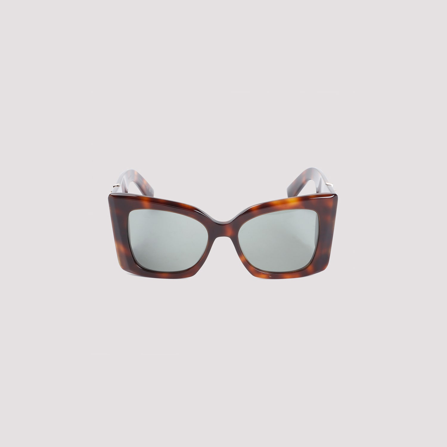 Saint Laurent Printed Acetate Mini Blaze Sunglasses In Brown