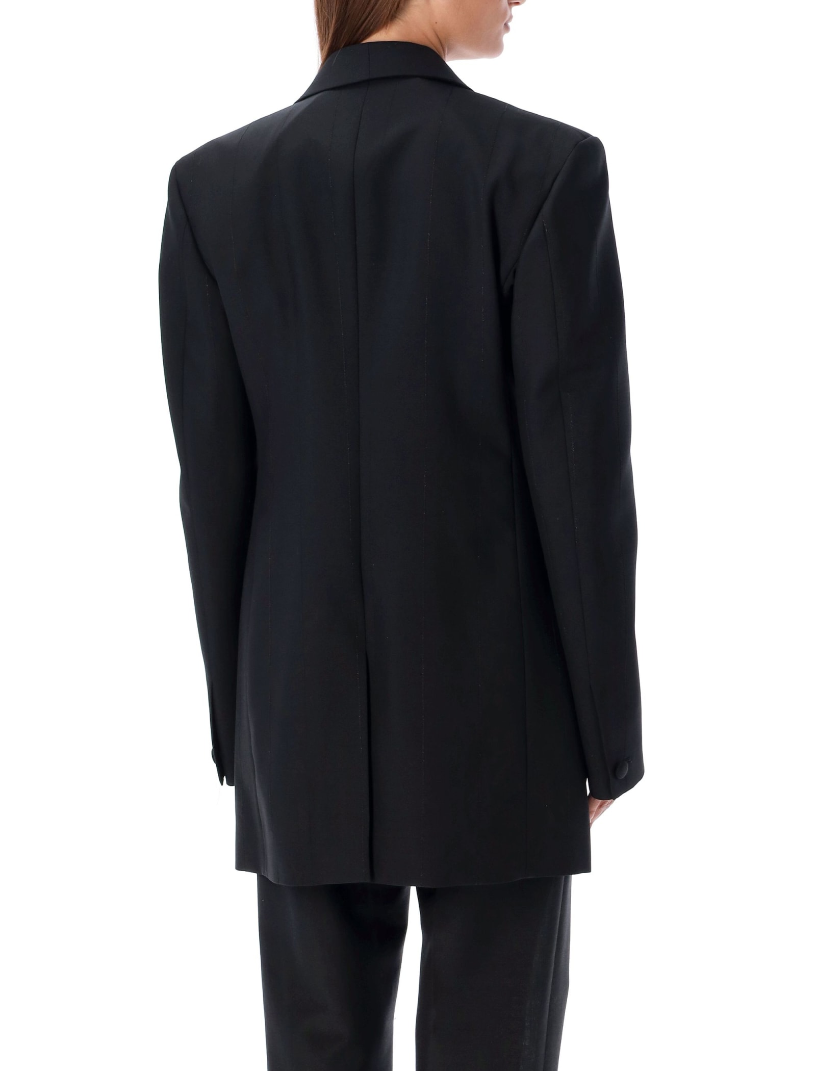 Shop Givenchy Smoking Blazer In Black