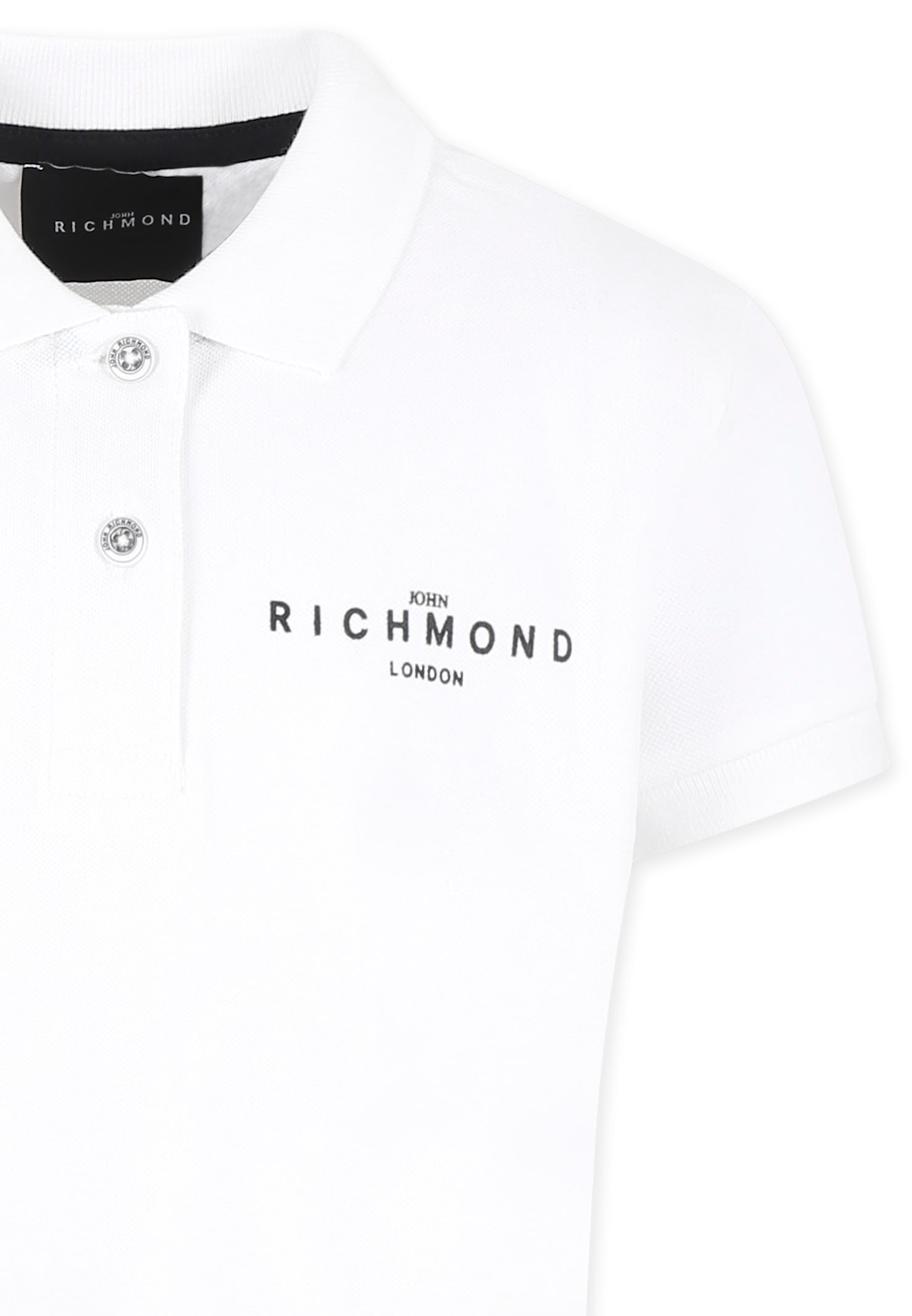 Richmond White Suit For Girl With Logo In White