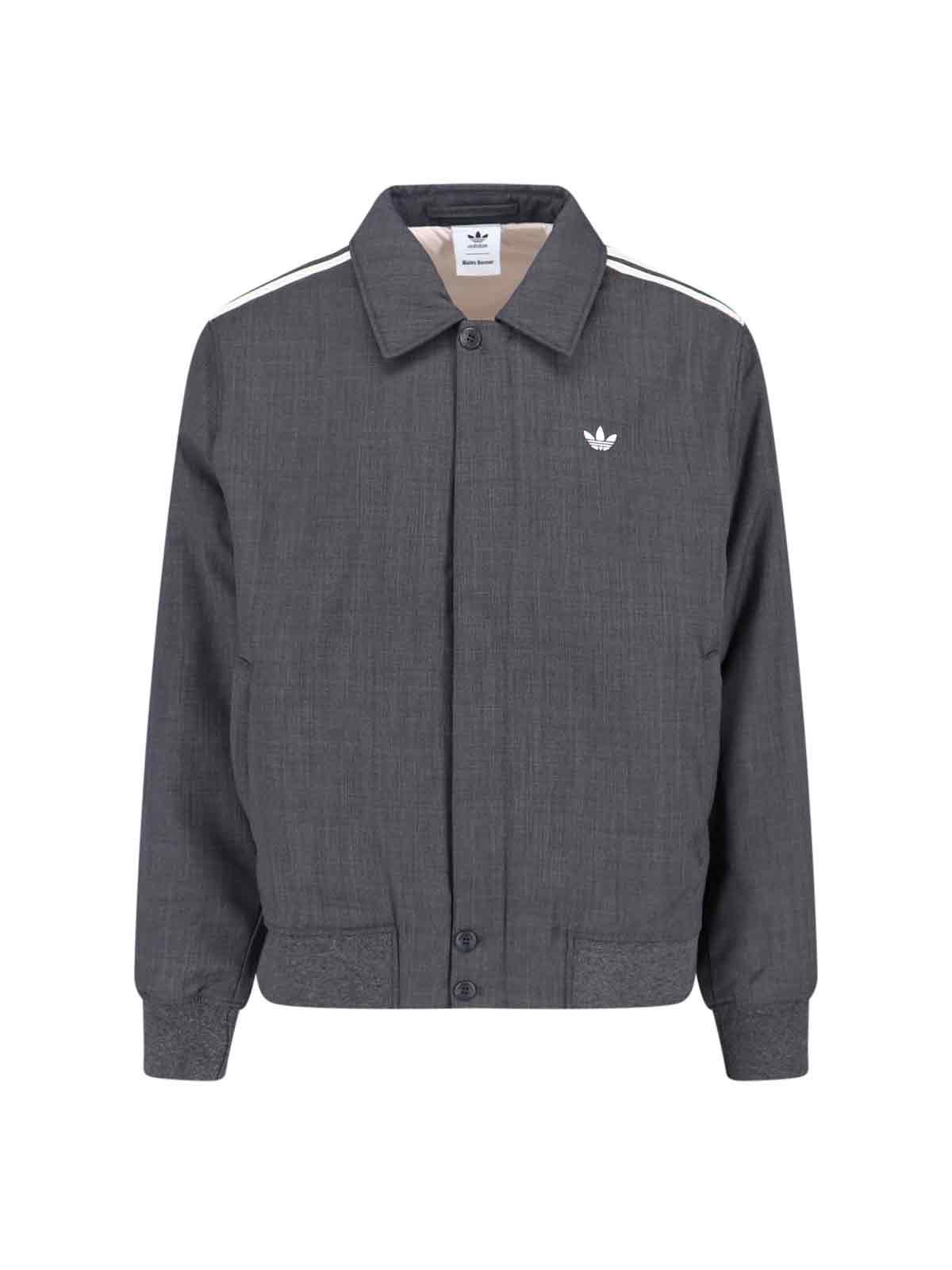 Adidas Originals By Wales Bonner Wool Blouson Casual Jacket In Grey Polyester In Gray