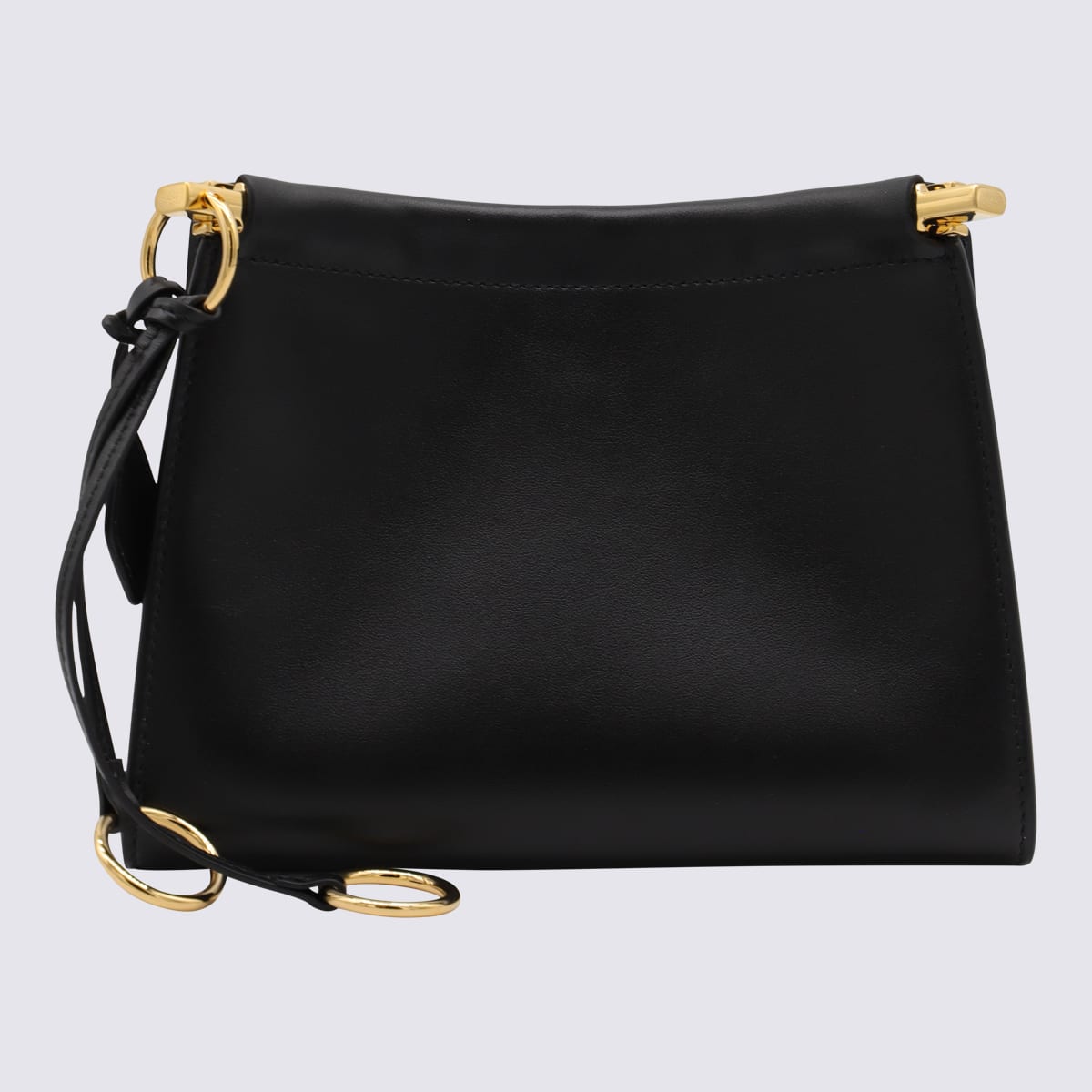 Alaïa Black Leather Small Square Crossbody Bag In Black