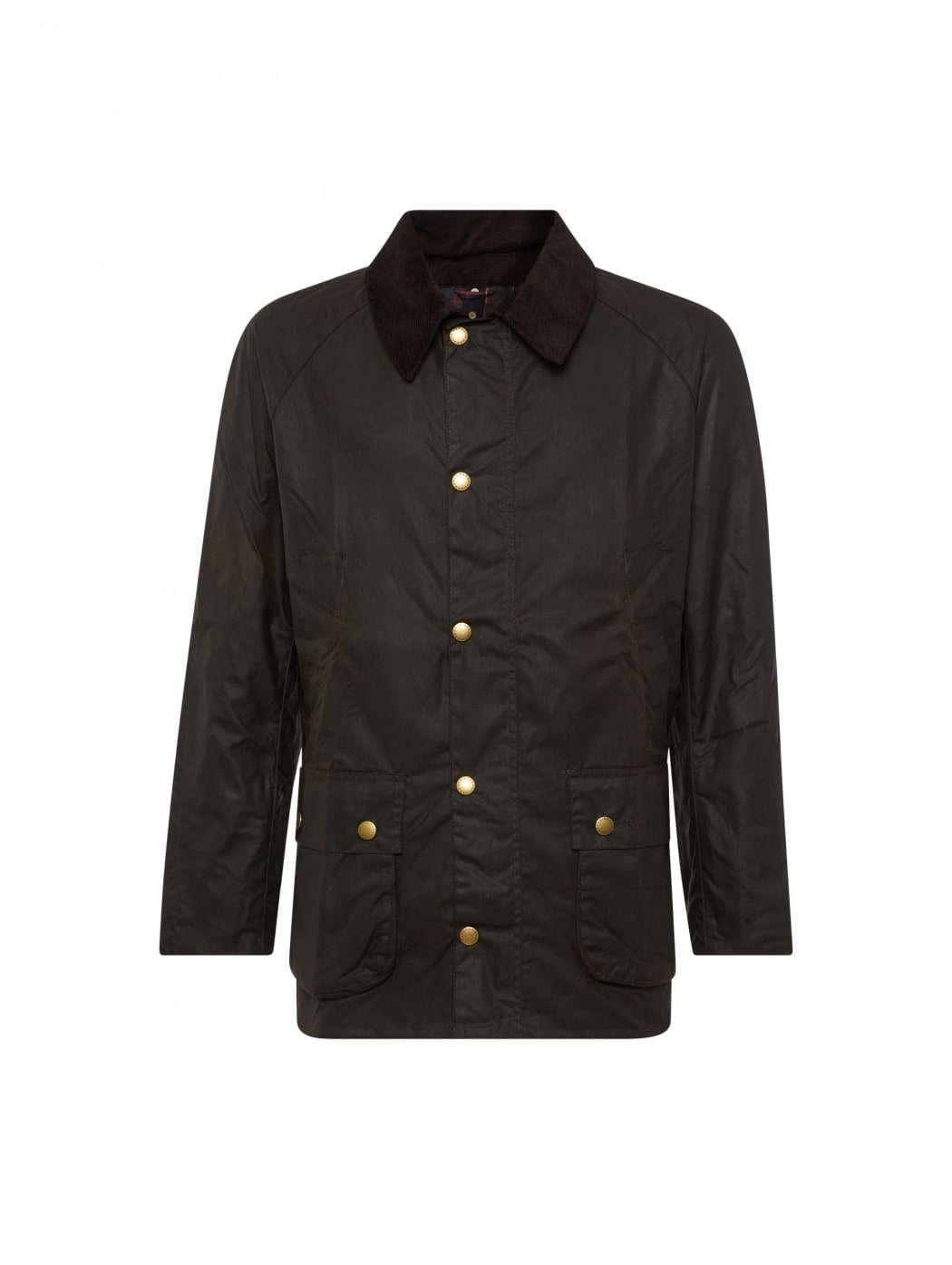 Shop Barbour Ashby Wax Jacket In Verde Oliva