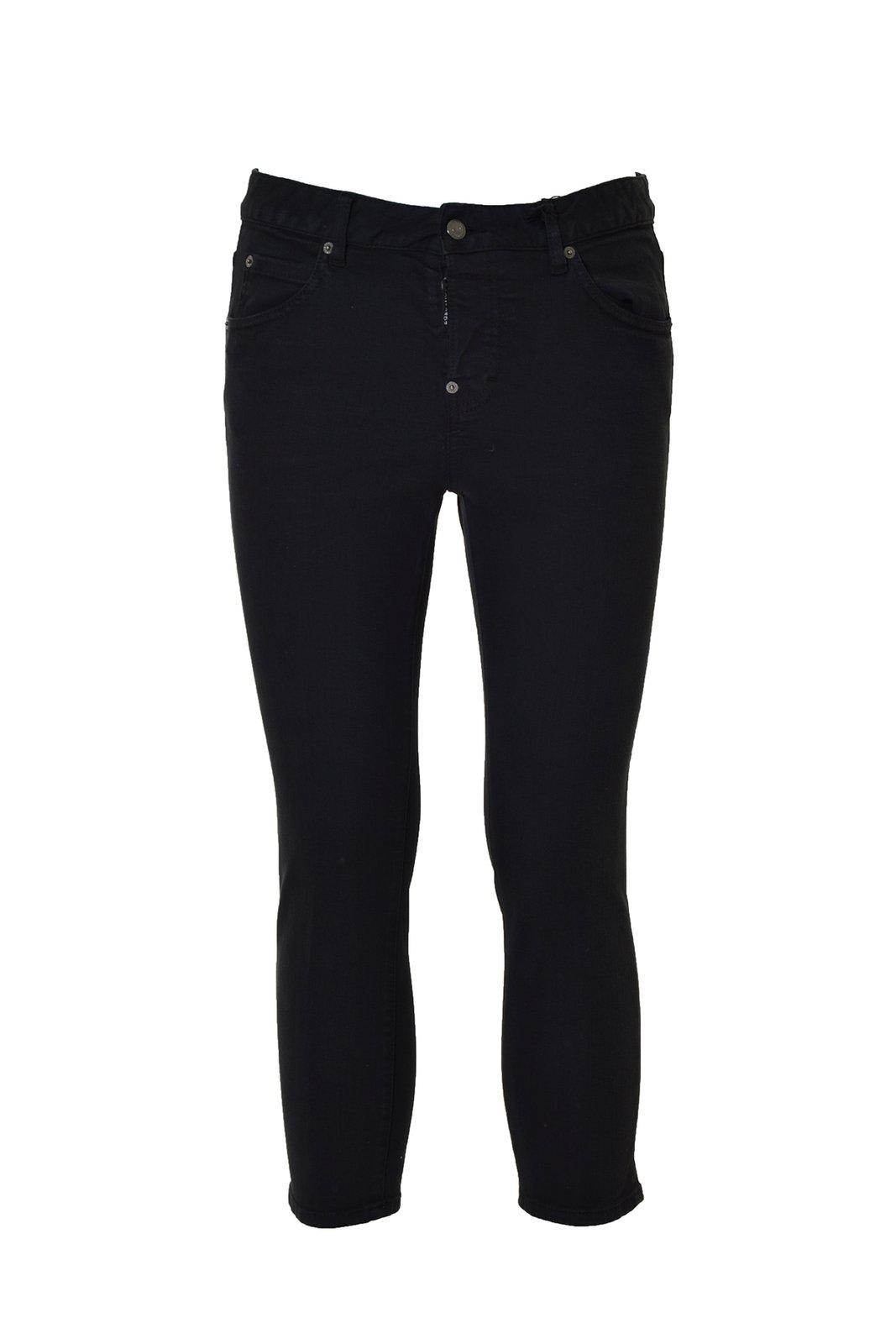 Low-rise Cropped Skinny Trousers