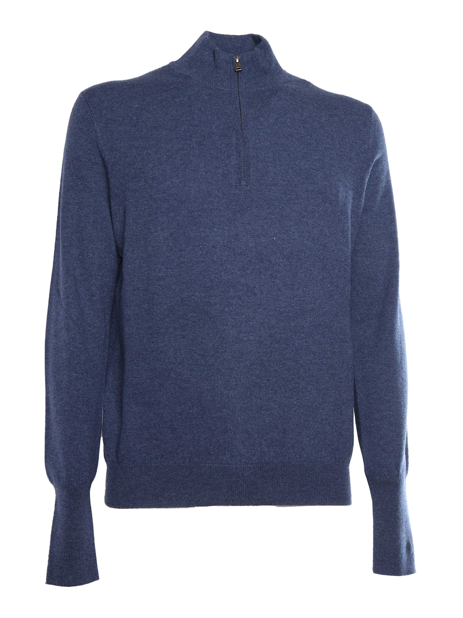 Shop Ballantyne Half Zip Pullover In Blue