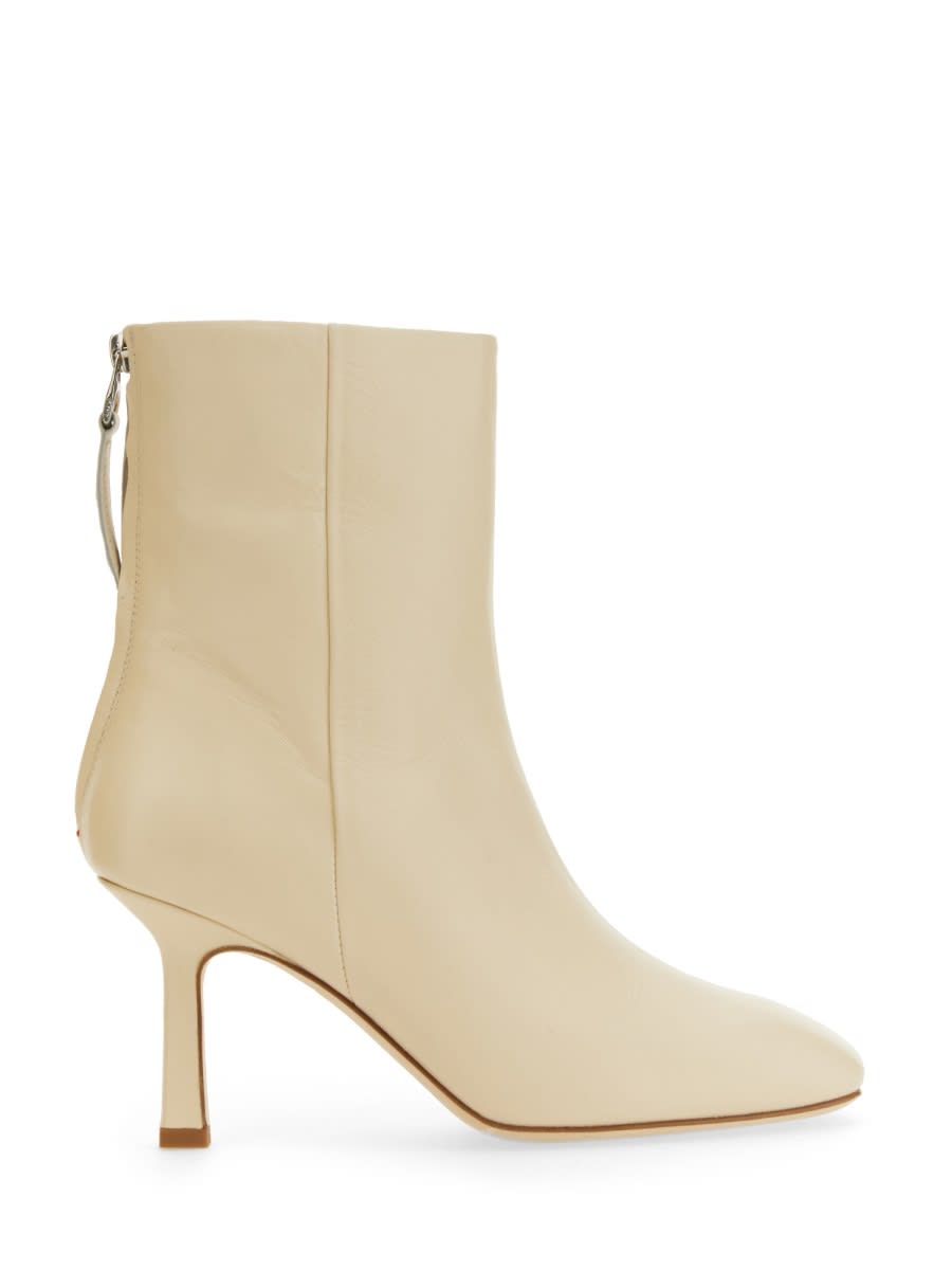 Shop Aeyde Lola Boots In Ivory