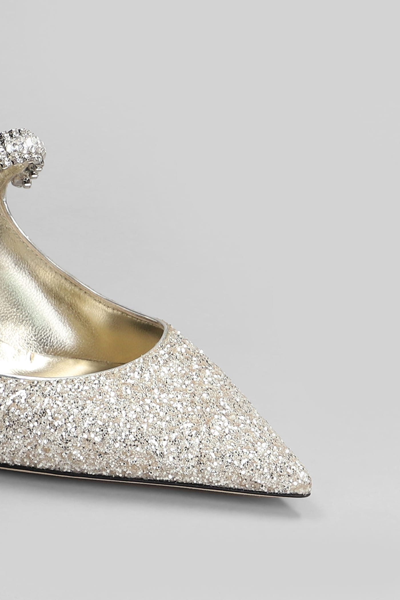 Jimmy Choo Bing 65 Pumps In Gold Glitter In Gold