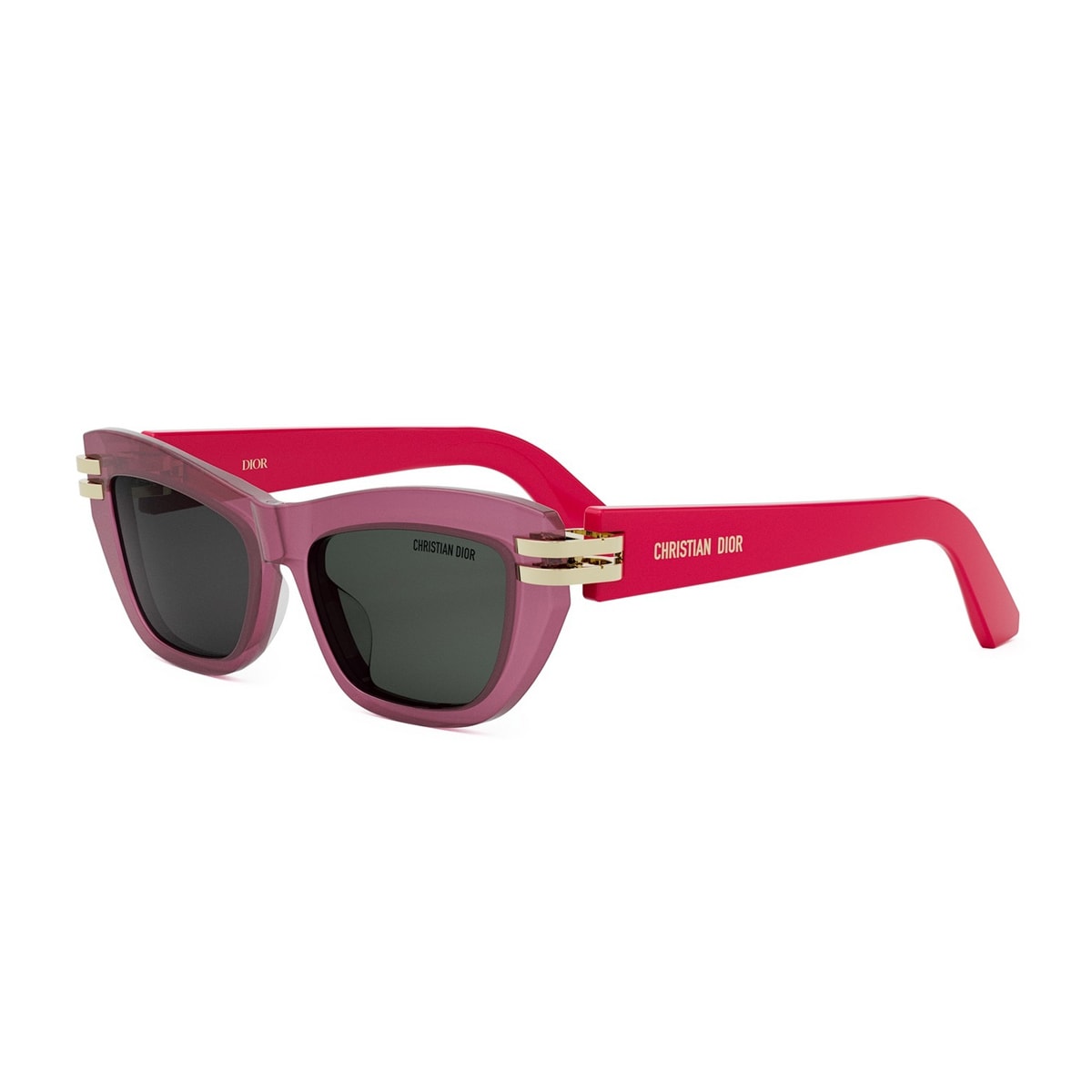 Dior C B2u 73a0 Rosa Trasparente Lucido Sunglasses