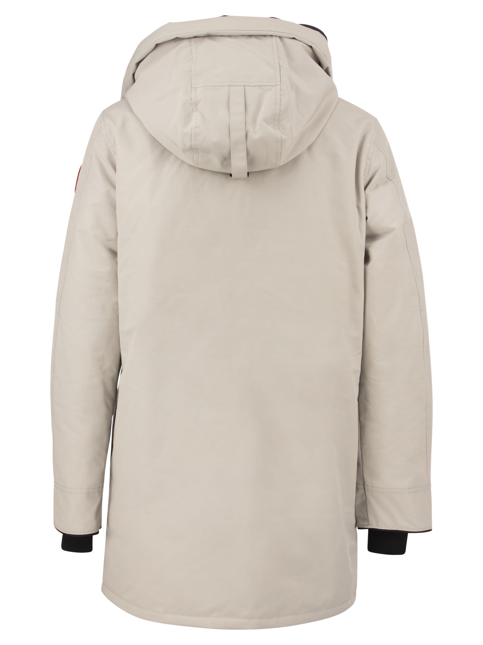 Shop Canada Goose Langford - Hooded Parka In Bianco