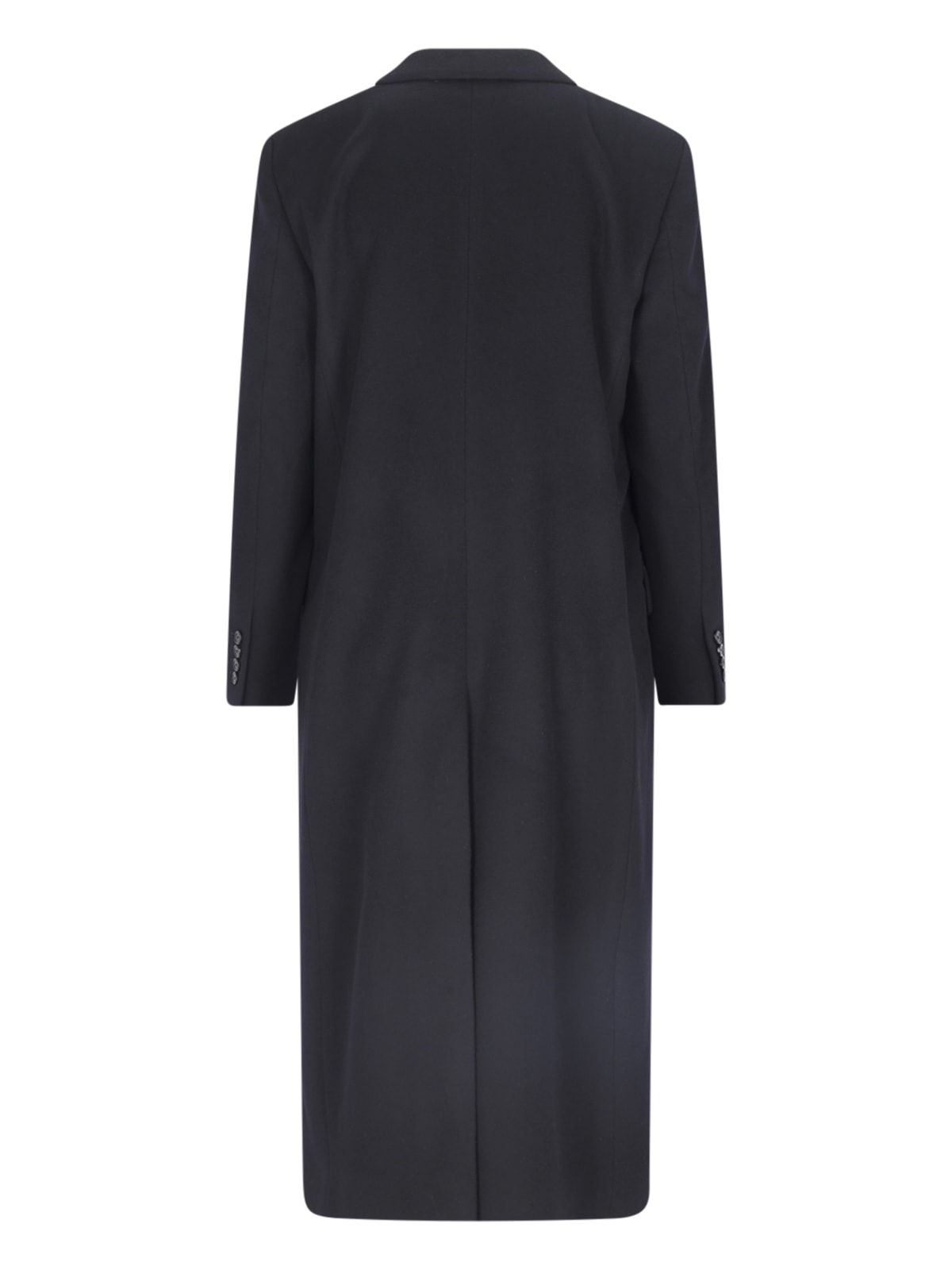 Shop Lardini Double-breasted Midi Coat In Blue