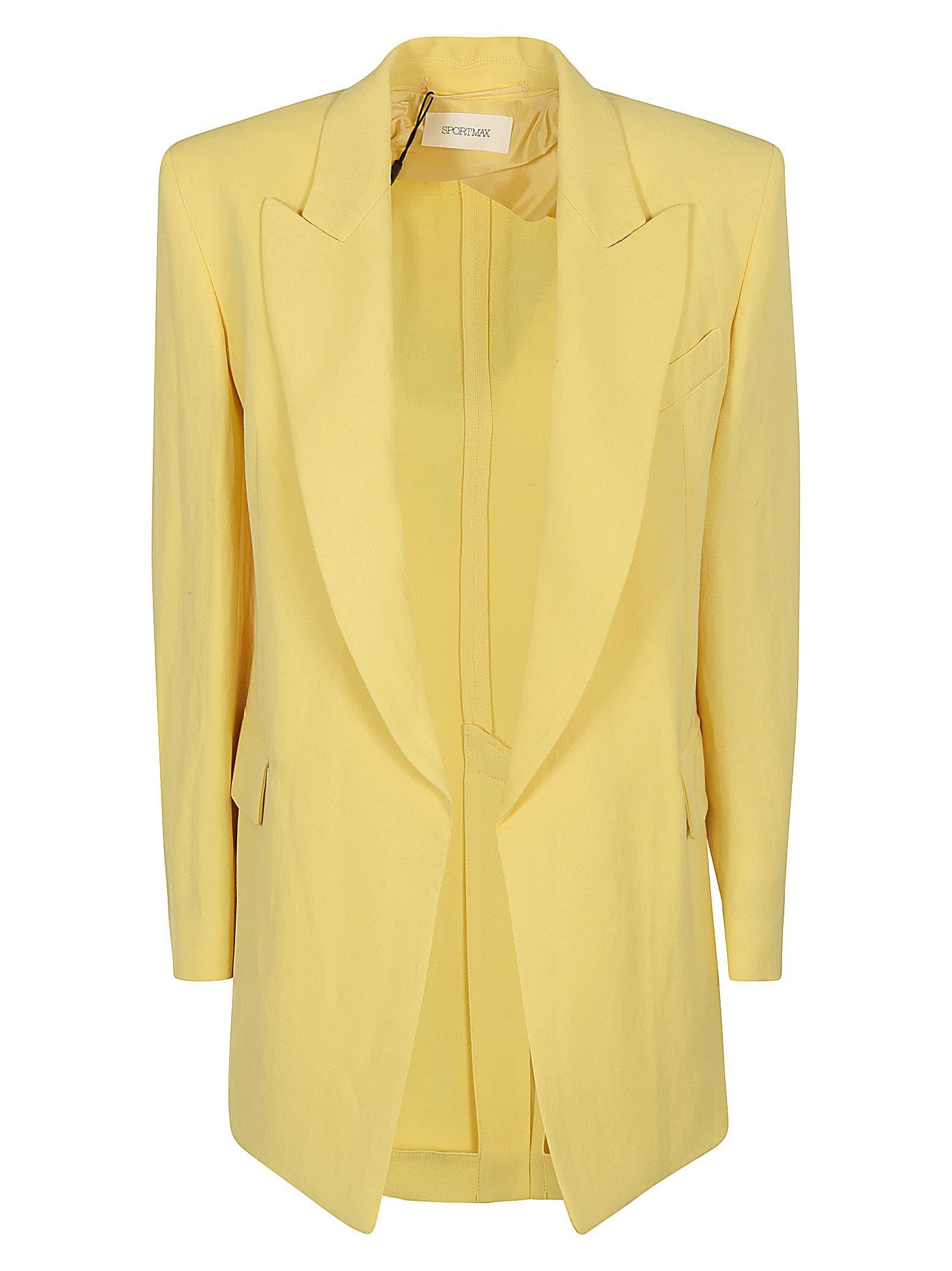 Shop Sportmax Rieti Blazer In Yellow