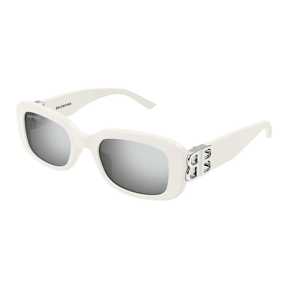 Balenciaga Sunglasses In Bianco/silver