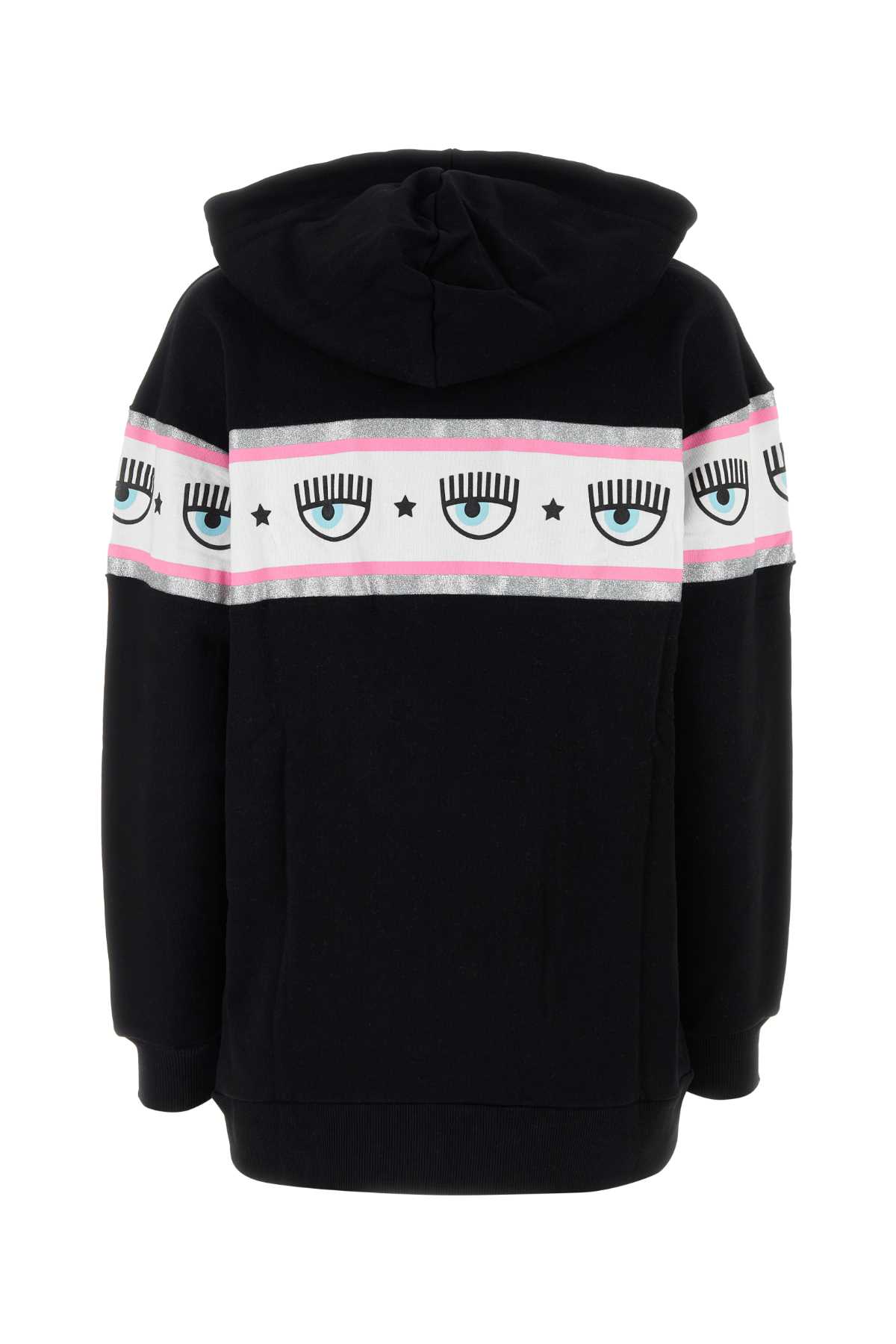 Chiara Ferragni Black Cotton Oversize Sweatshirt