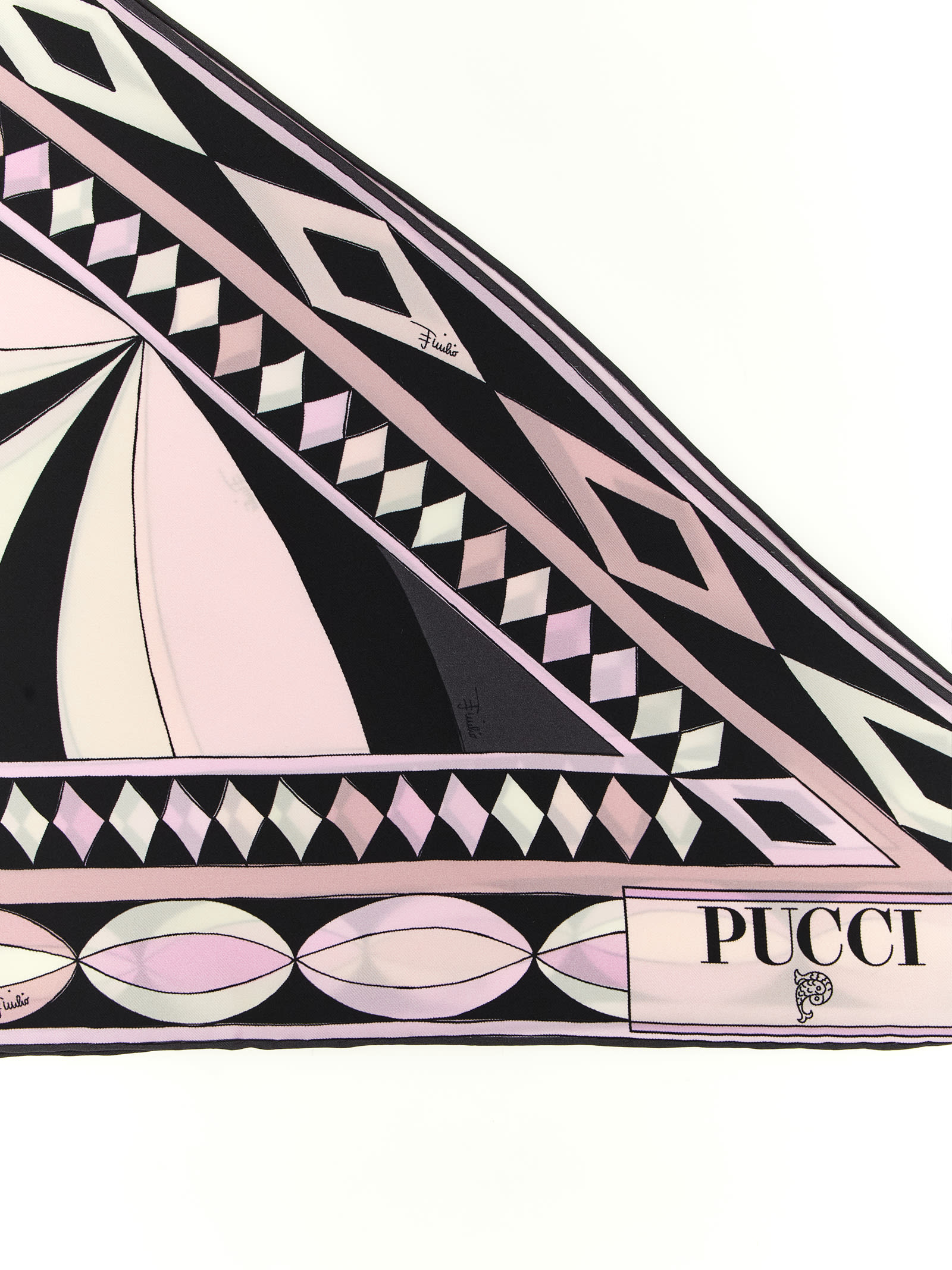 Pucci Triangle Scarf In Pink