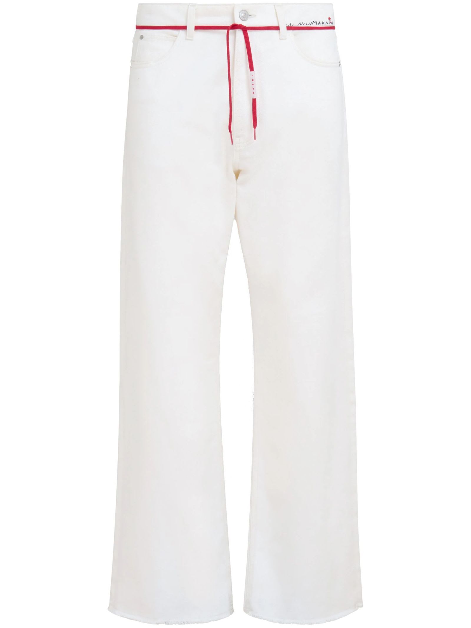 Shop Marni Jeans White