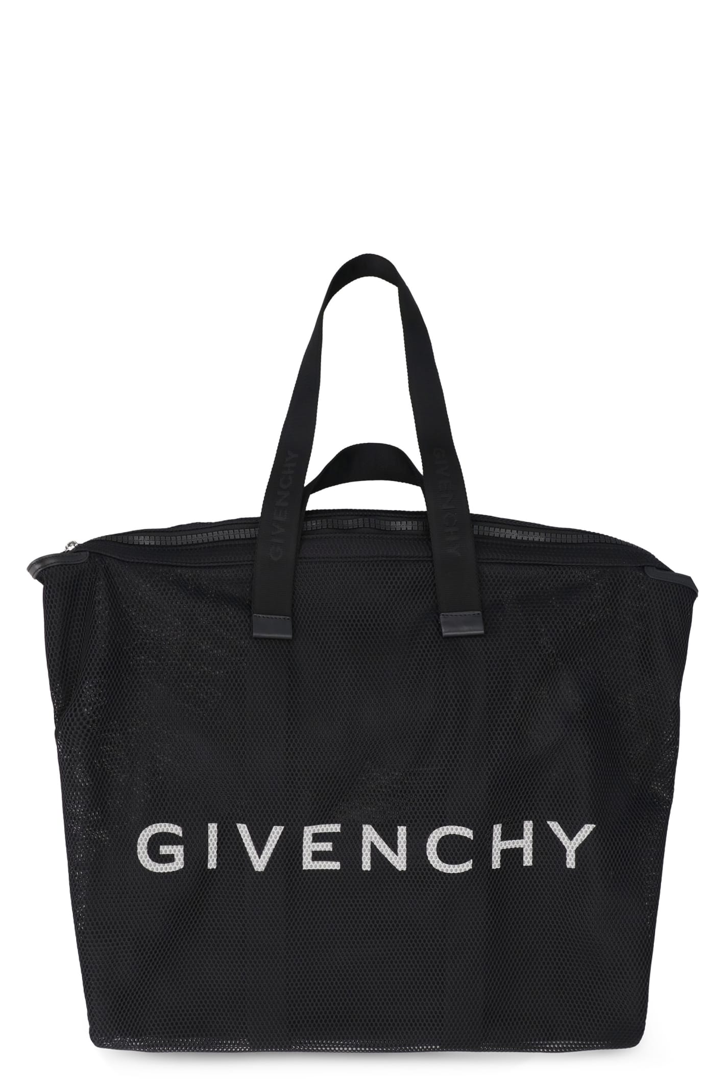 Shop Givenchy G-shopper Mesh Tote Bag In Black