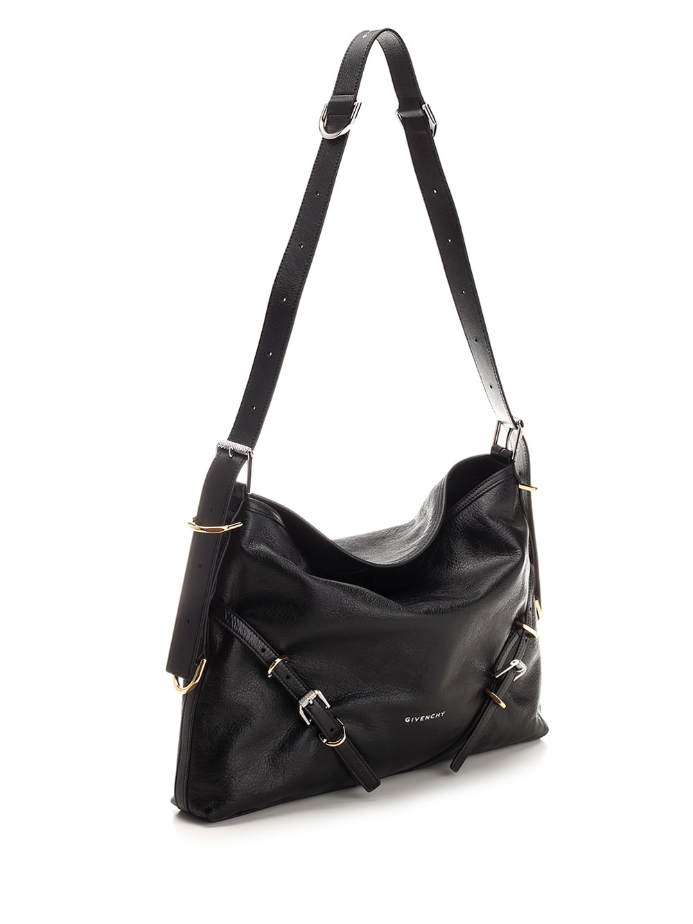 Shop Givenchy Medium Voyou Bag In Nero