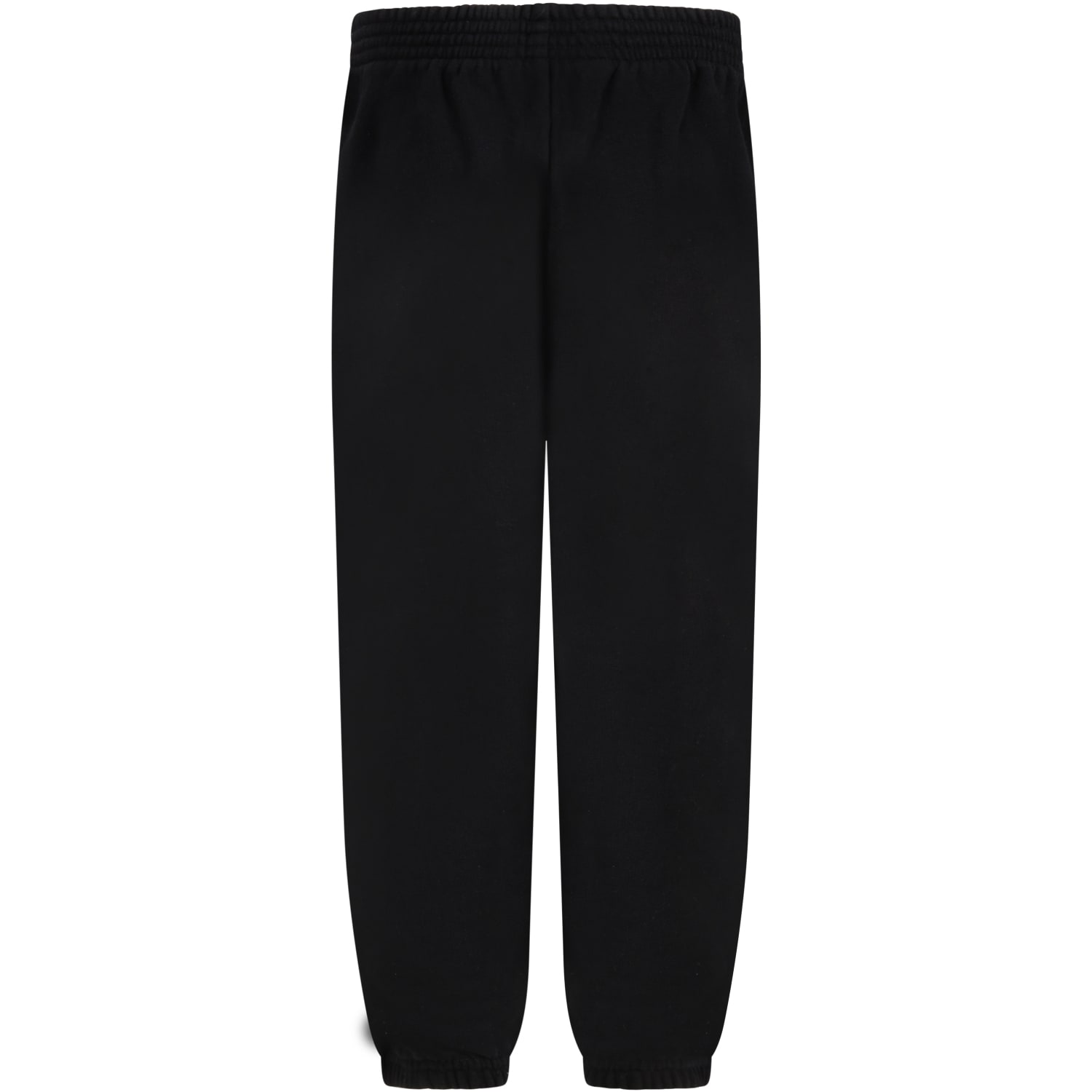 Shop Balenciaga Black Sweatpants For Kids With Logo