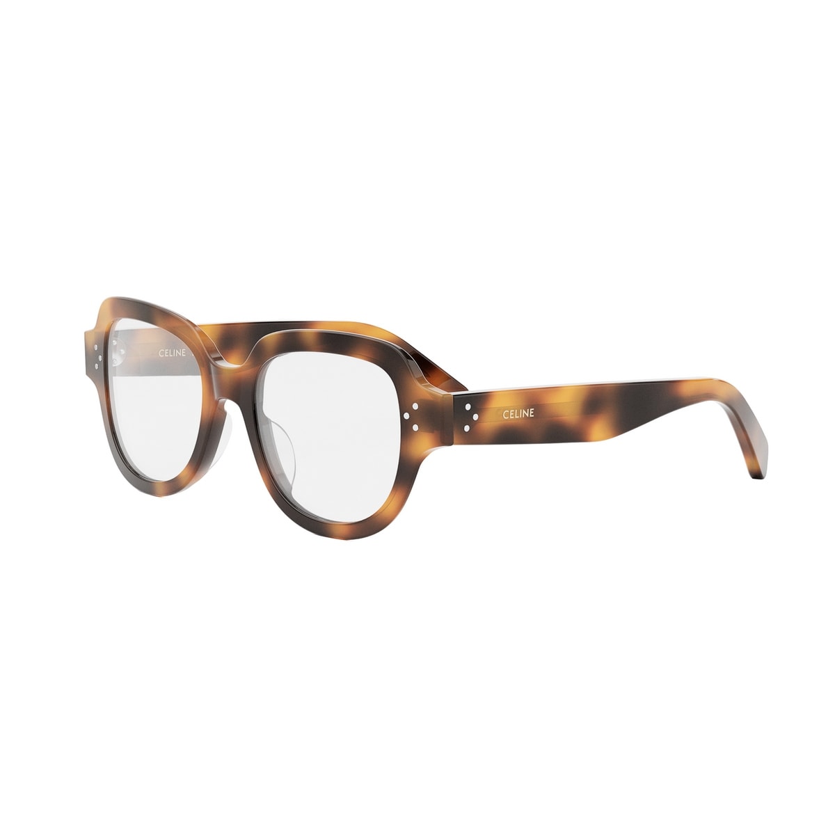 Shop Celine Cl50141u Bold 3 Dots Hd 053 Glasses In Marrone