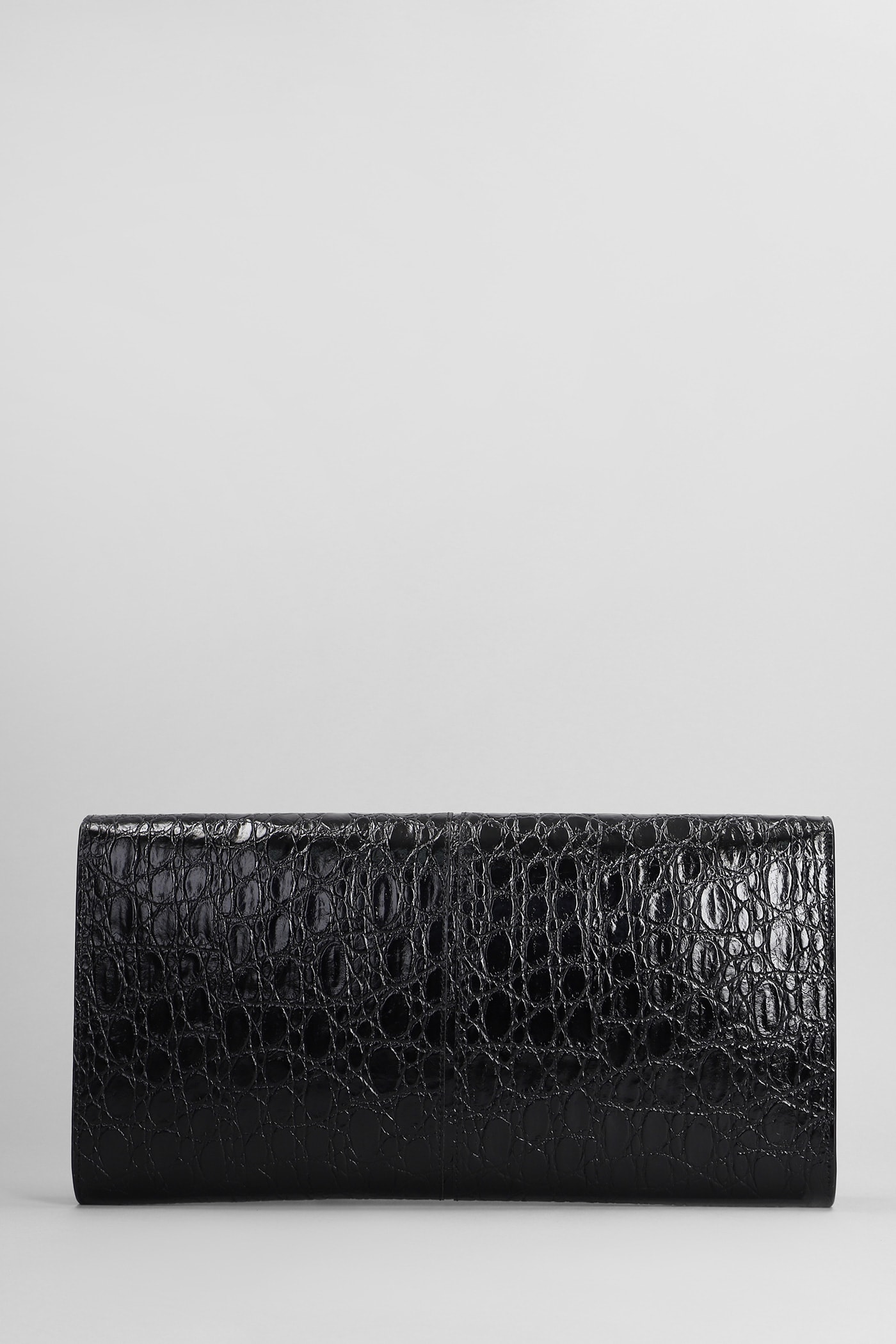 Shop Giuseppe Zanotti Montserrat Crocco Clutch In Black Leather