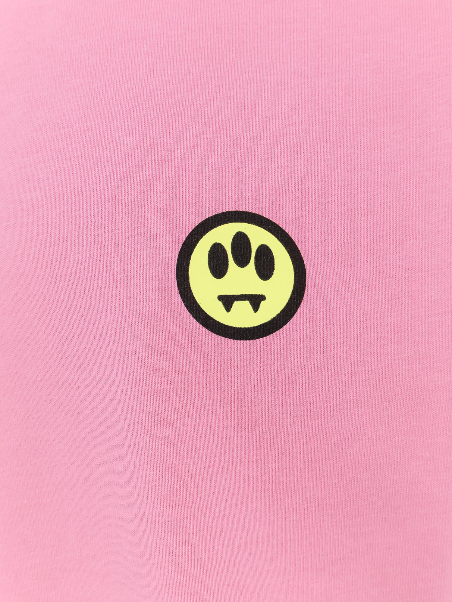 Barrow T-shirt Unisex Con Motivo Volto In Prism Pink