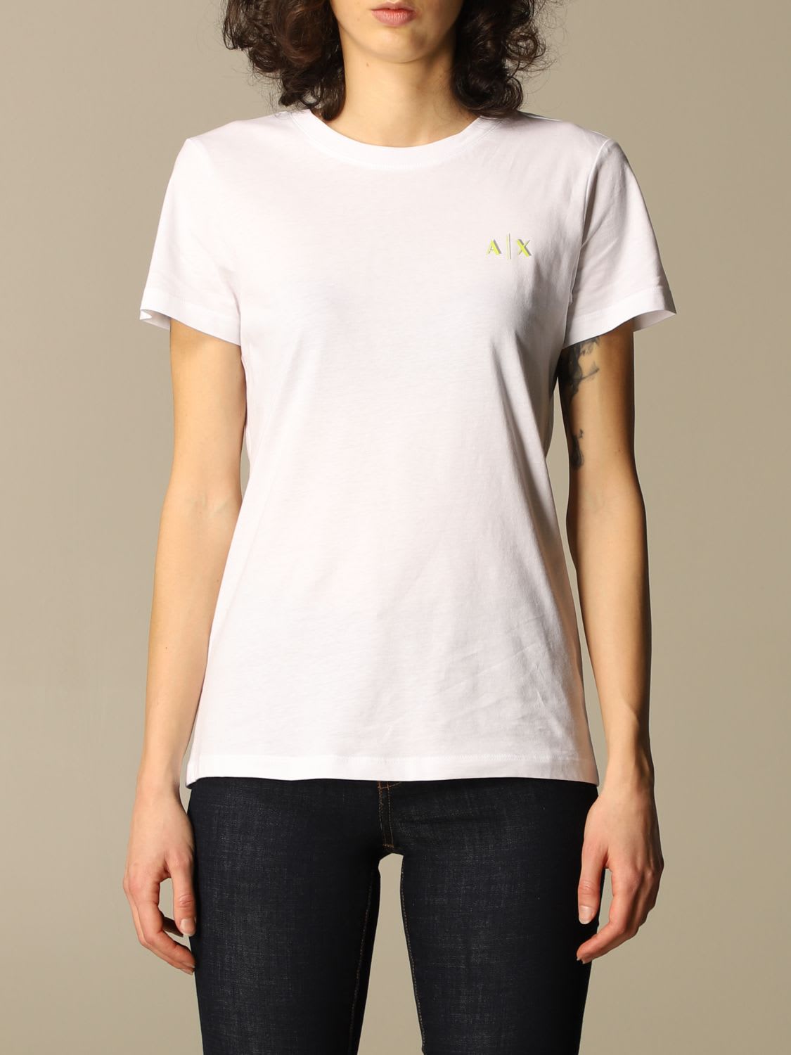 Armani Collezioni Armani Exchange T-shirt Half Sleeve Round Neck With Small Logo