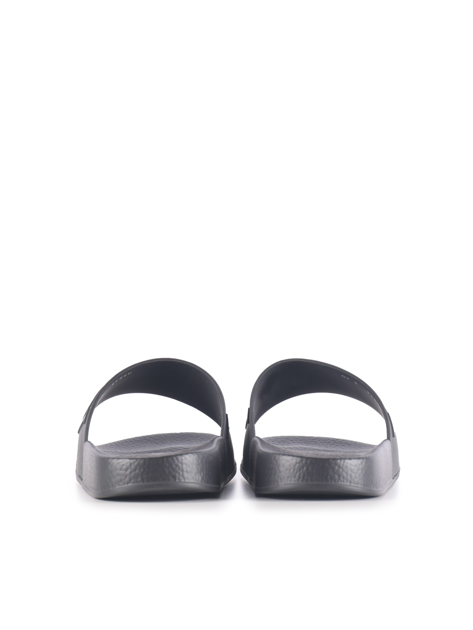 Shop Valentino Slippers In Rubber In Black