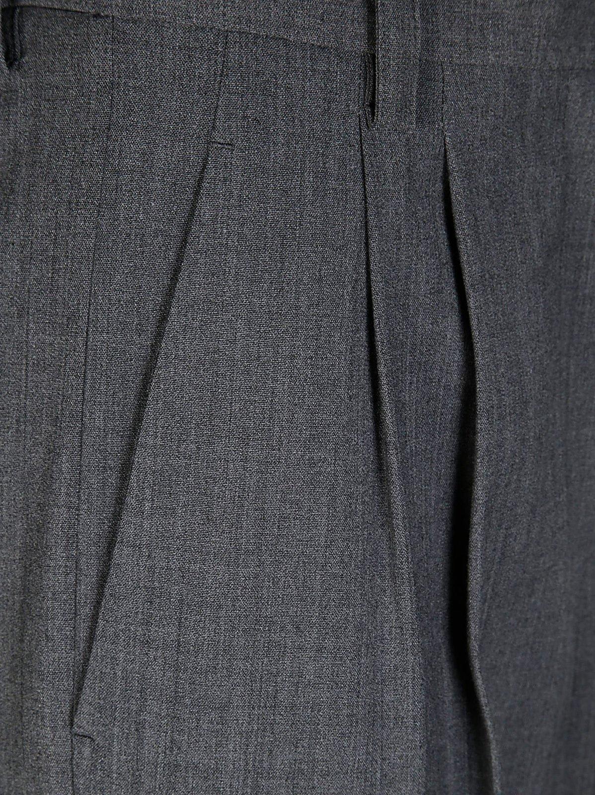 Shop Herno Pleated Cargo Pants In Grigio