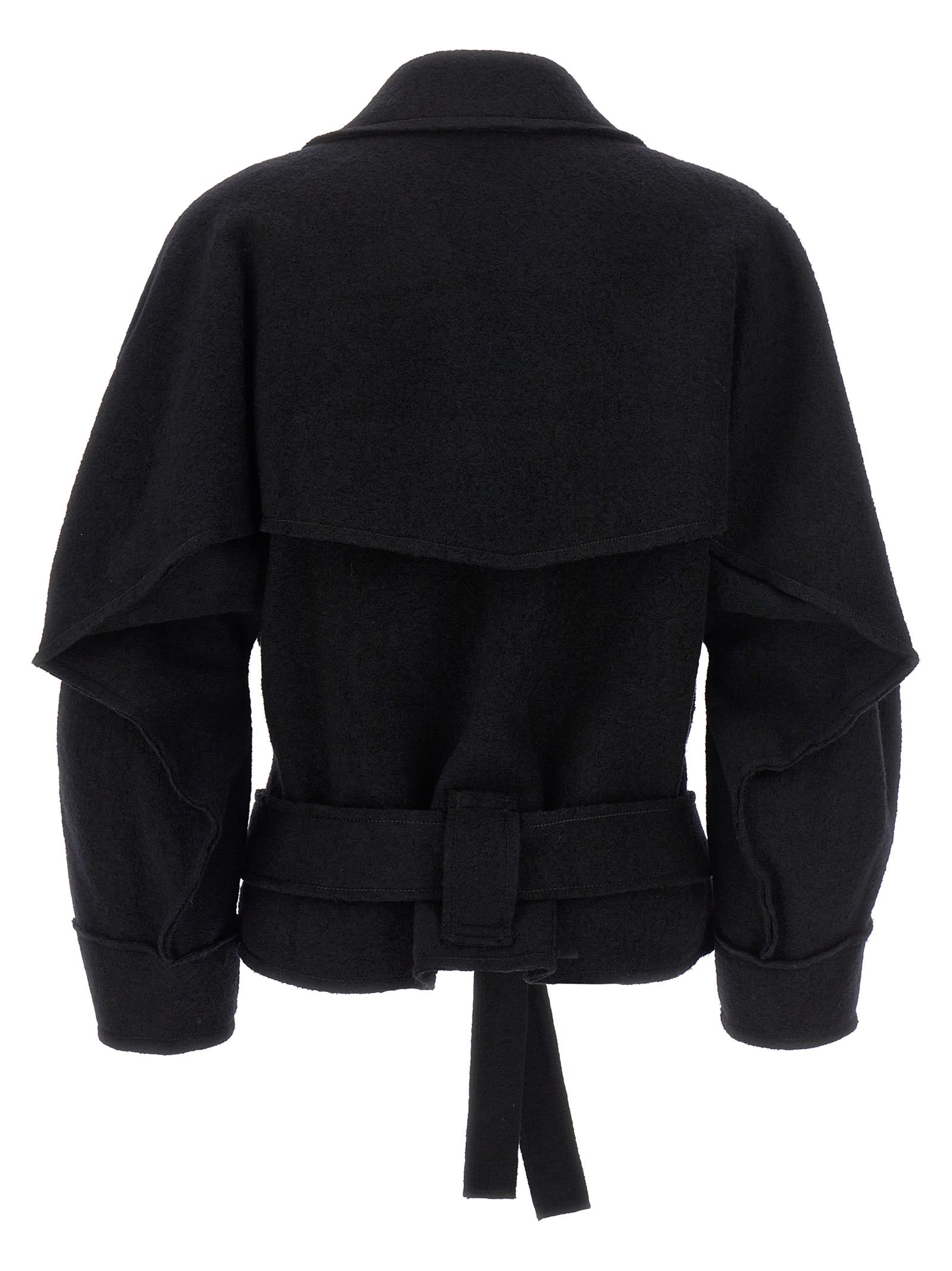 Shop Issey Miyake Out Of A Cube Short Coat