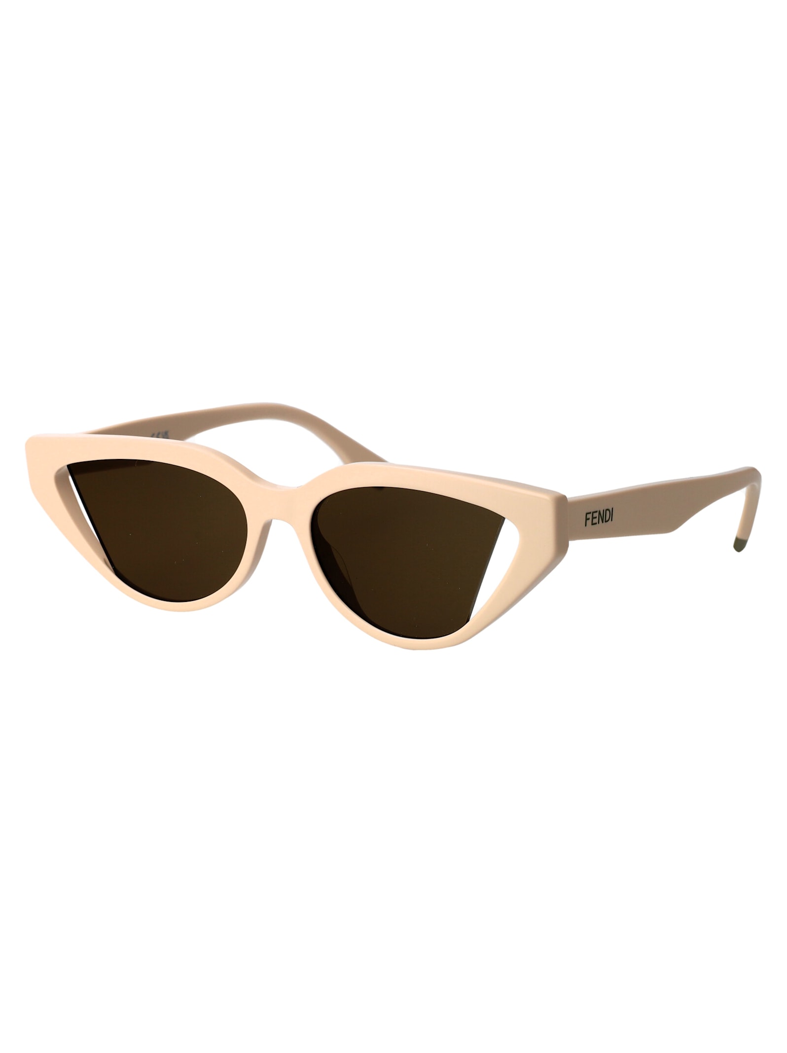 Shop Fendi Way Sunglasses In White