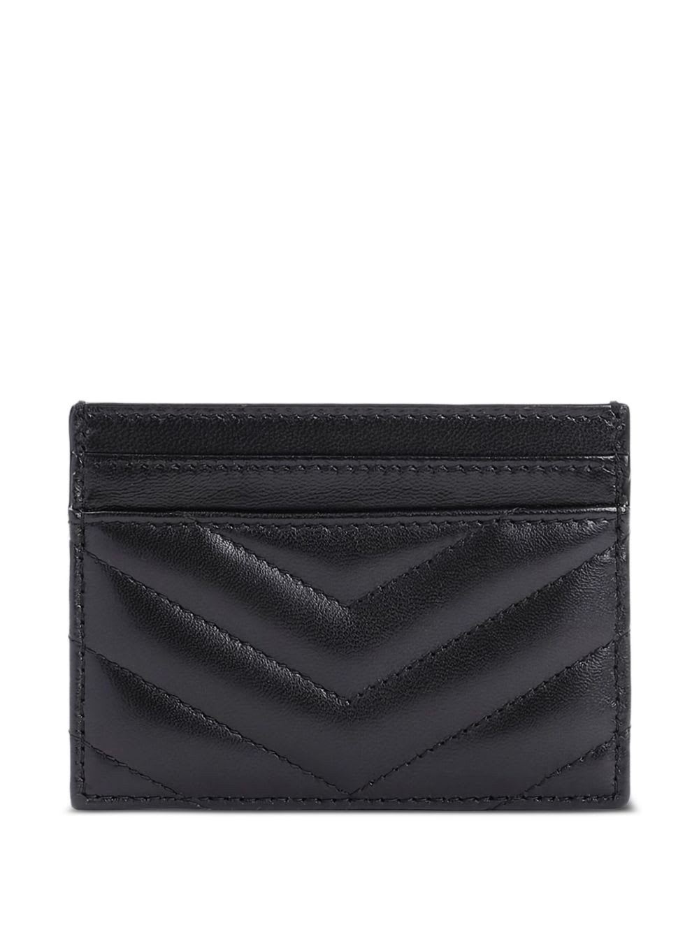 Saint Laurent Card Holder Decorated In Black