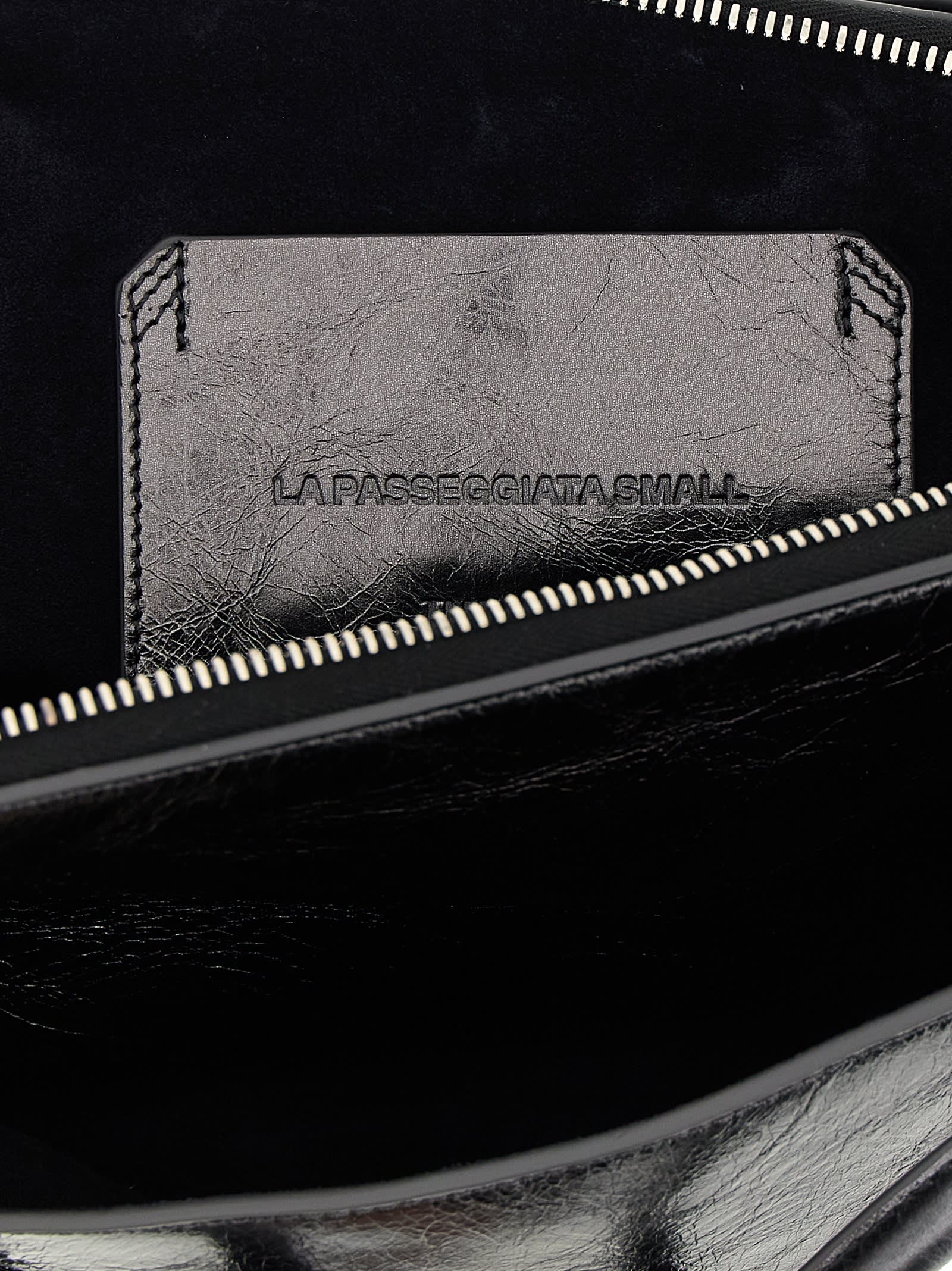Attico La Passeggiata Small Shoulder Bag In Gray