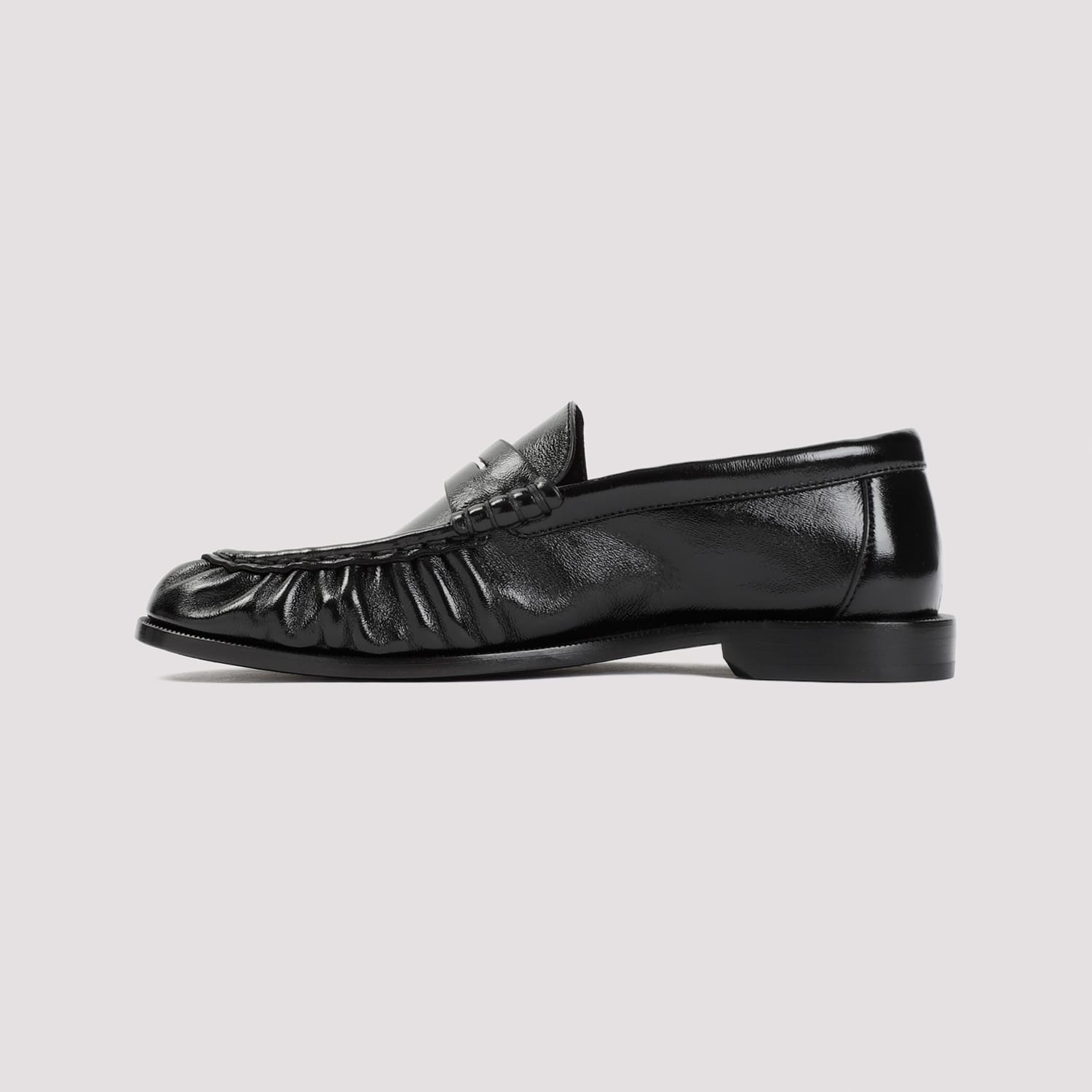Saint Laurent Le Loafer Nappa Leather Penny Loafers In Black