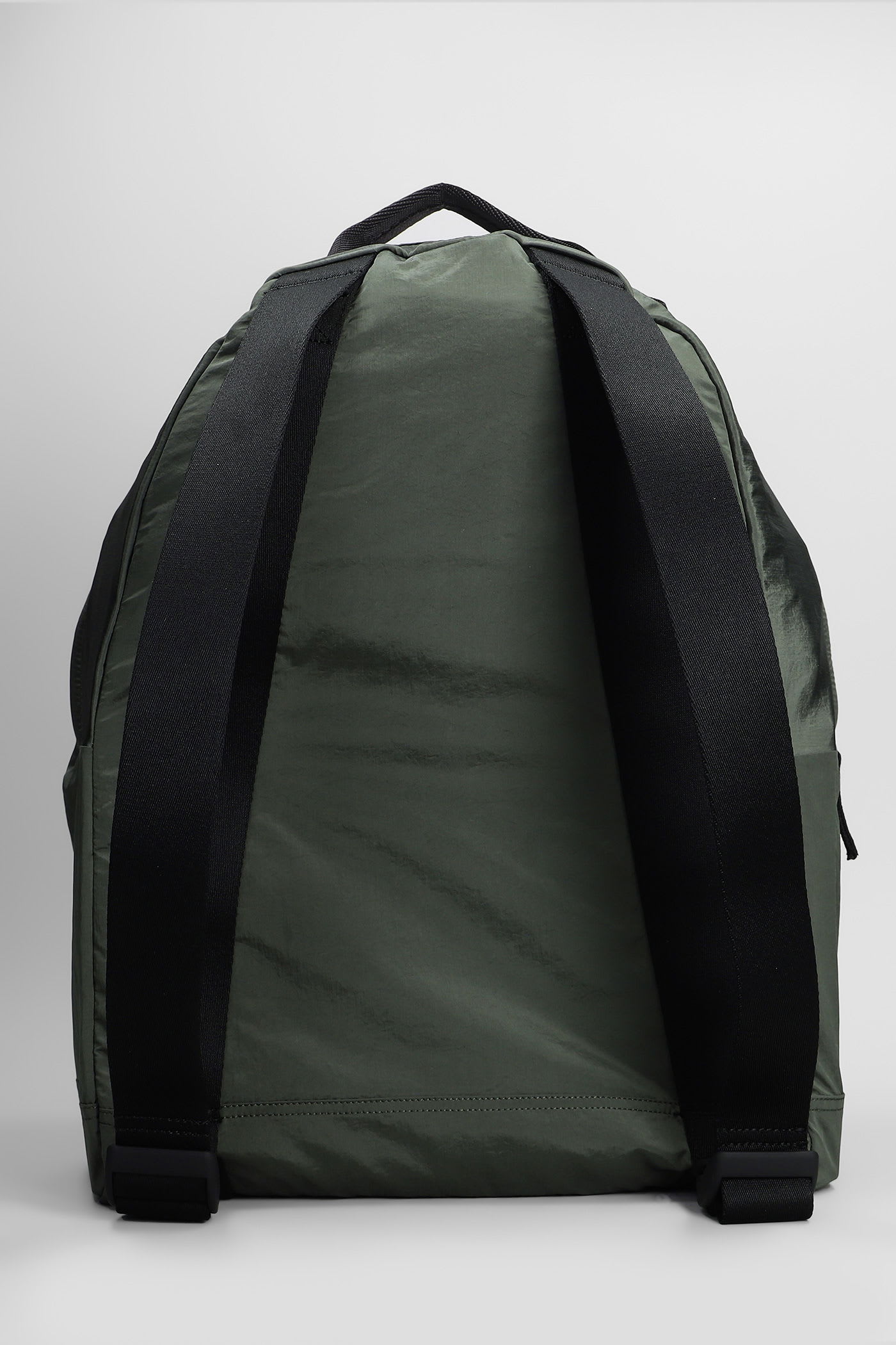 Stone Island Backpack With Front Pocket And Ripstop Lining In Green